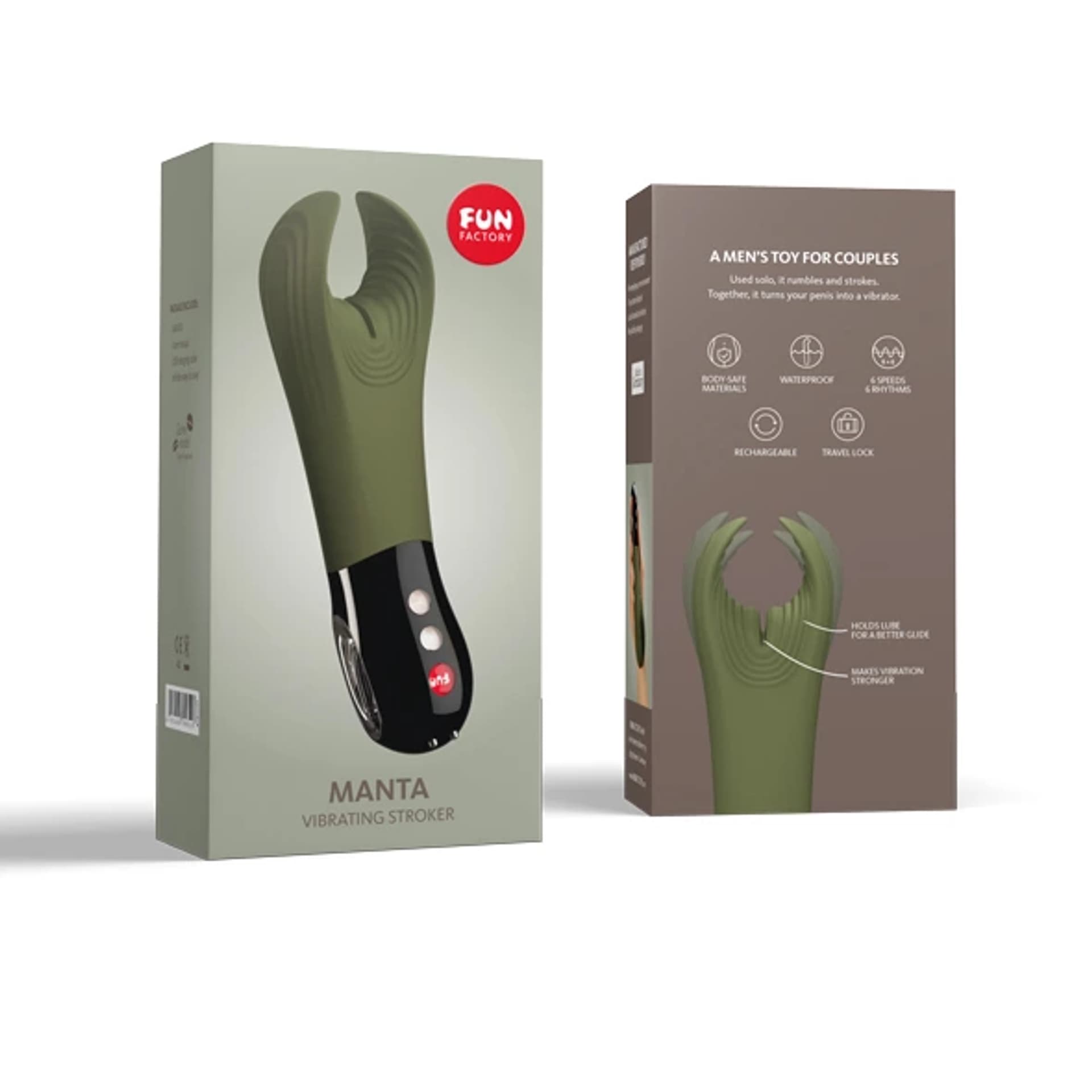 

Masturbator - Fun Factory Manta Deep Green & Black