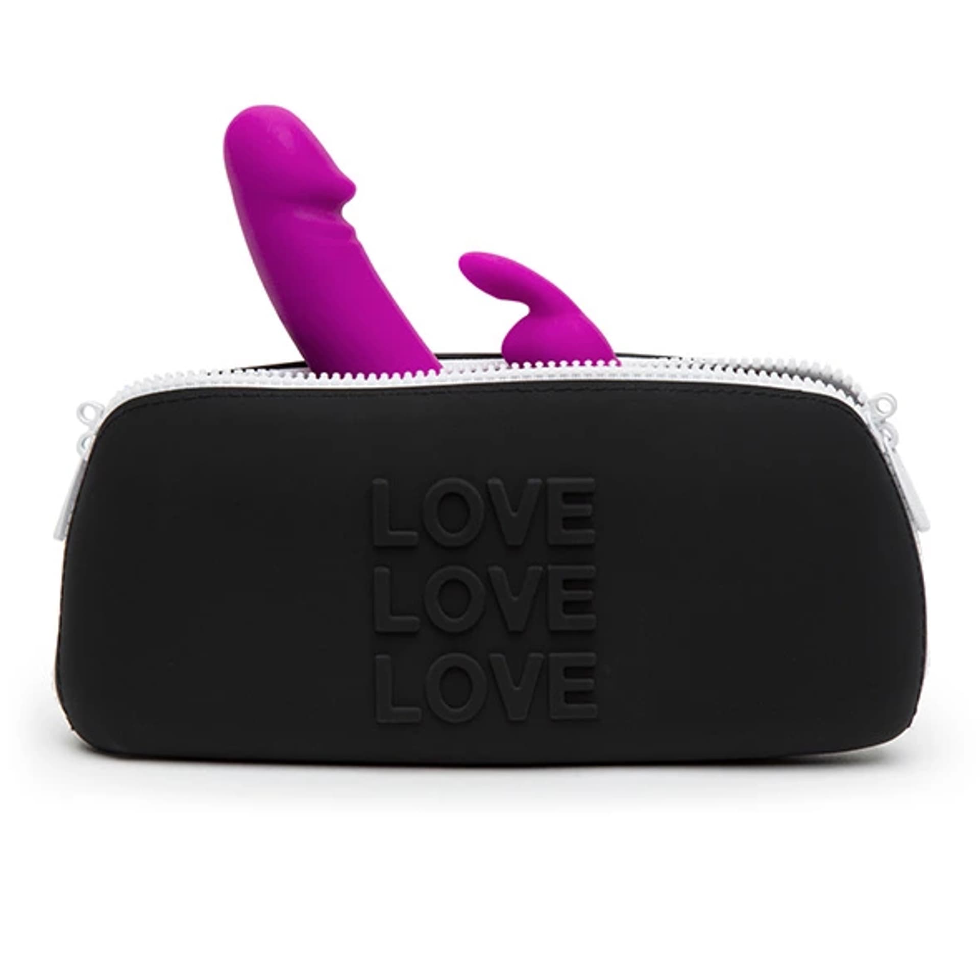 

Etui na akcesoria - Happy Rabbit LOVE Storage Zip Bag Medium Black
