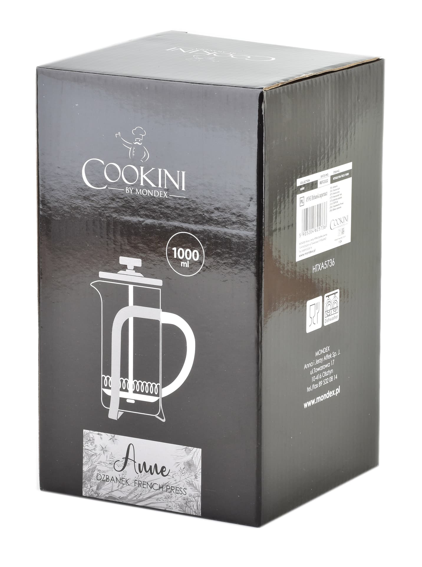 

ANNE Dzbanek zaparzacz 1000ml COOKINI 10,5x17xh21,5cm