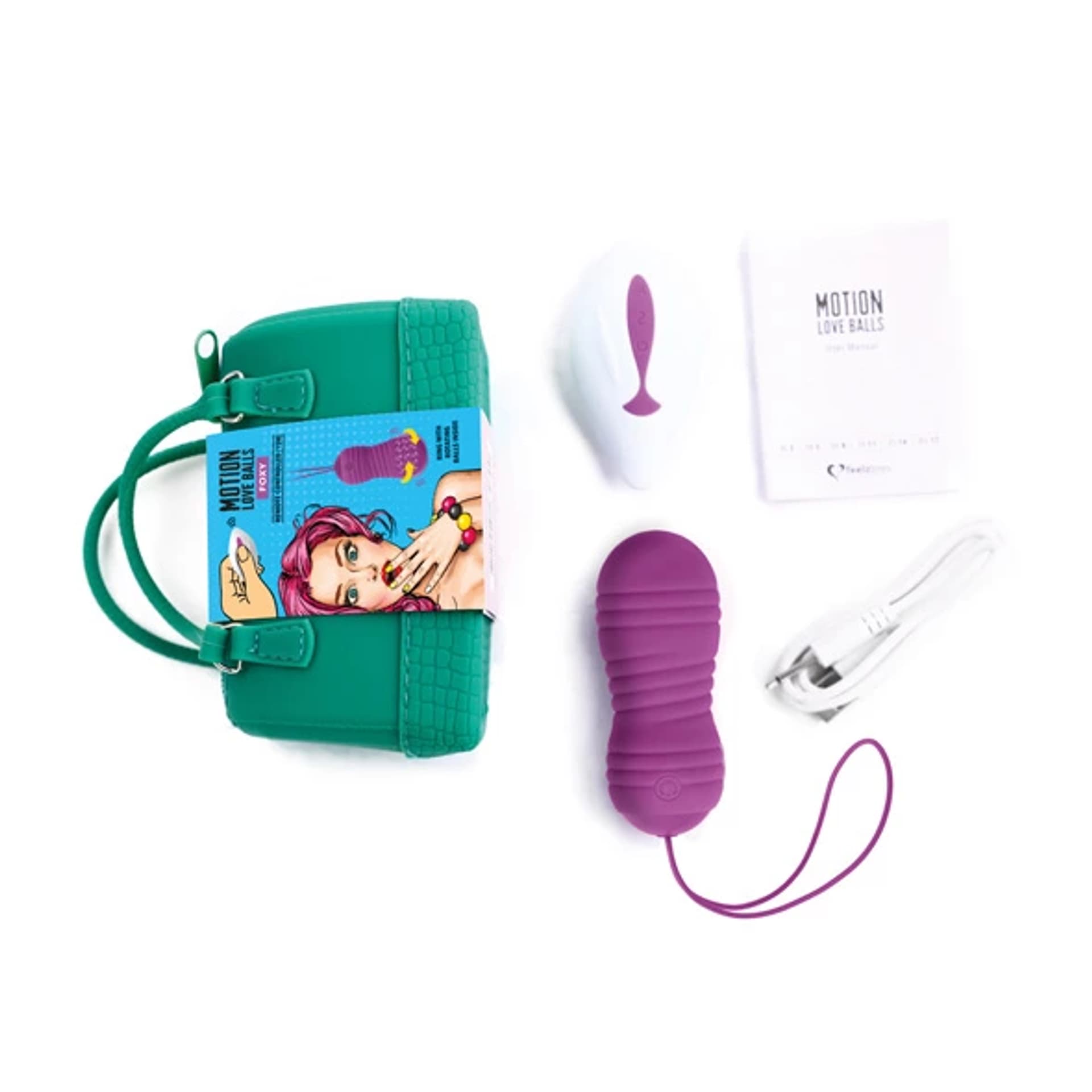 

Zdalnie sterowane jajeczko wibrujące - FeelzToys Motion Love Balls Foxy