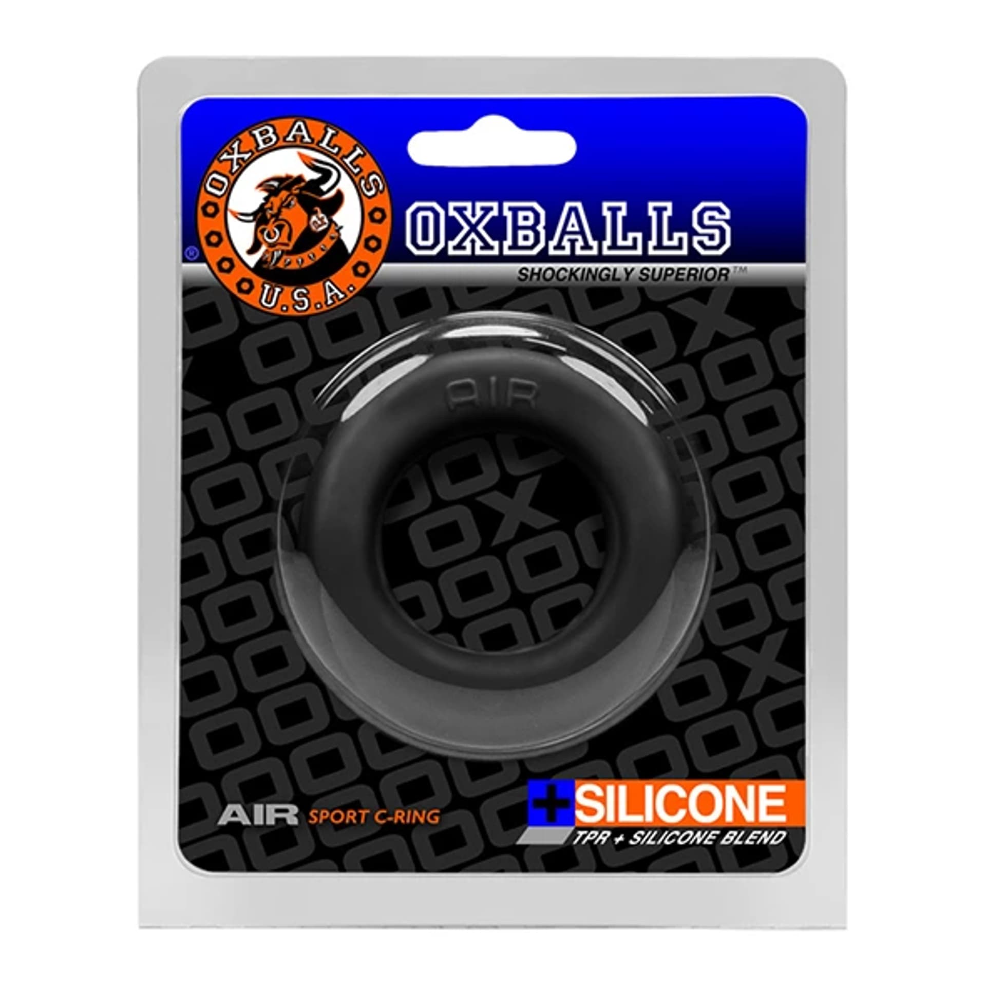 

Pierścień erekcyjny - Oxballs Air Airflow Cockring Black Ice