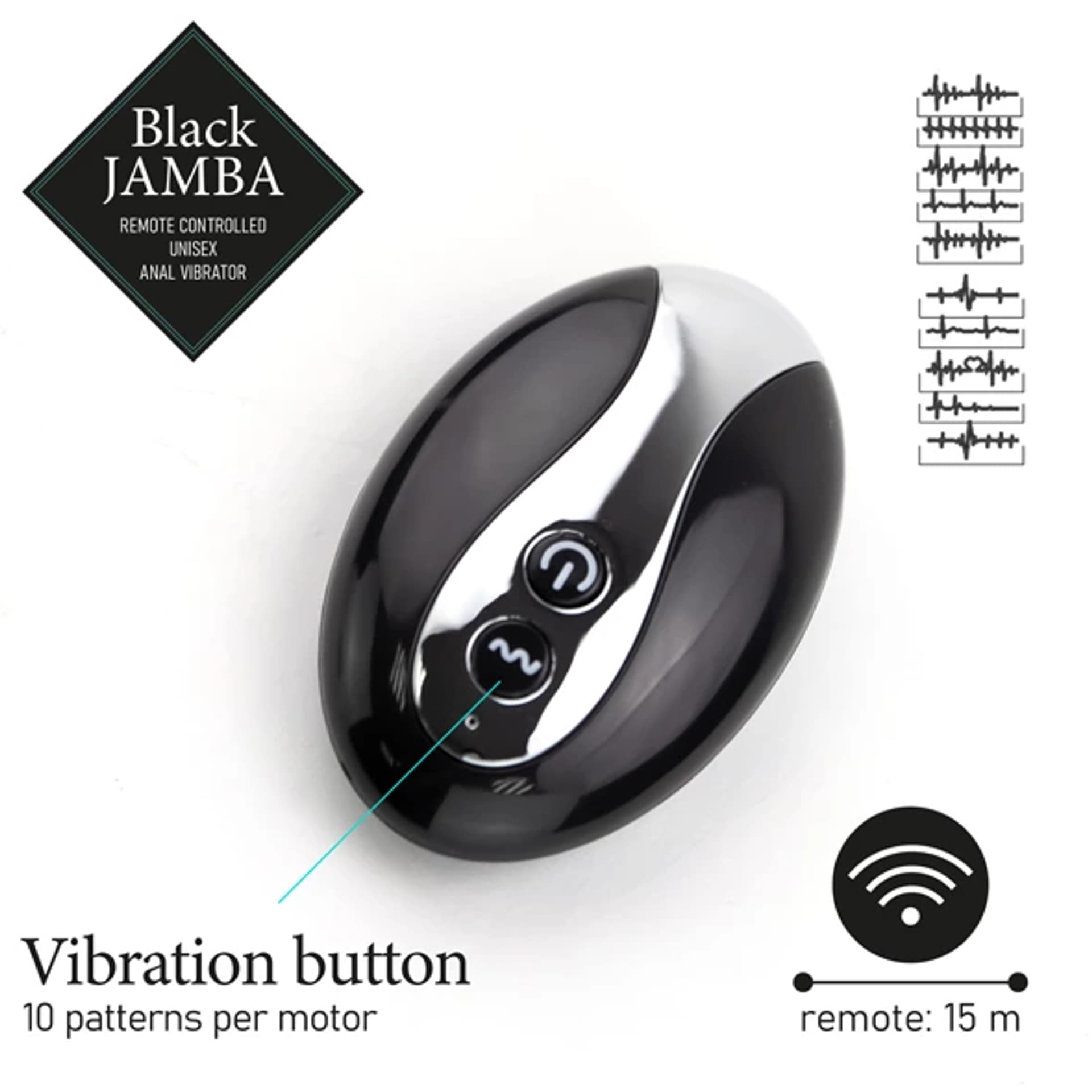 

Masażer prostaty i punktu G - FeelzToys Black Jamba