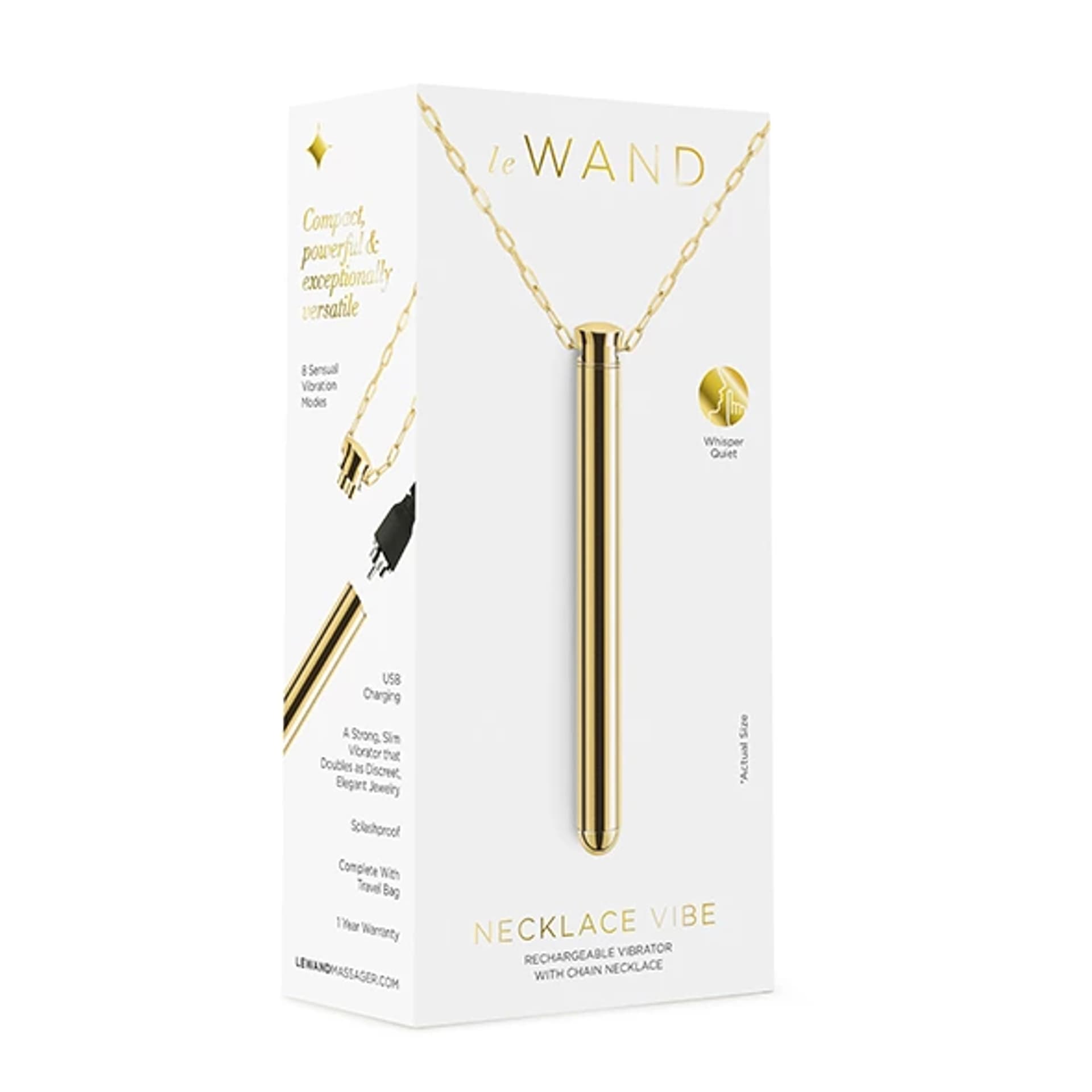 

Wibrator naszyjnik - Le Wand Vibrating Necklace Gold