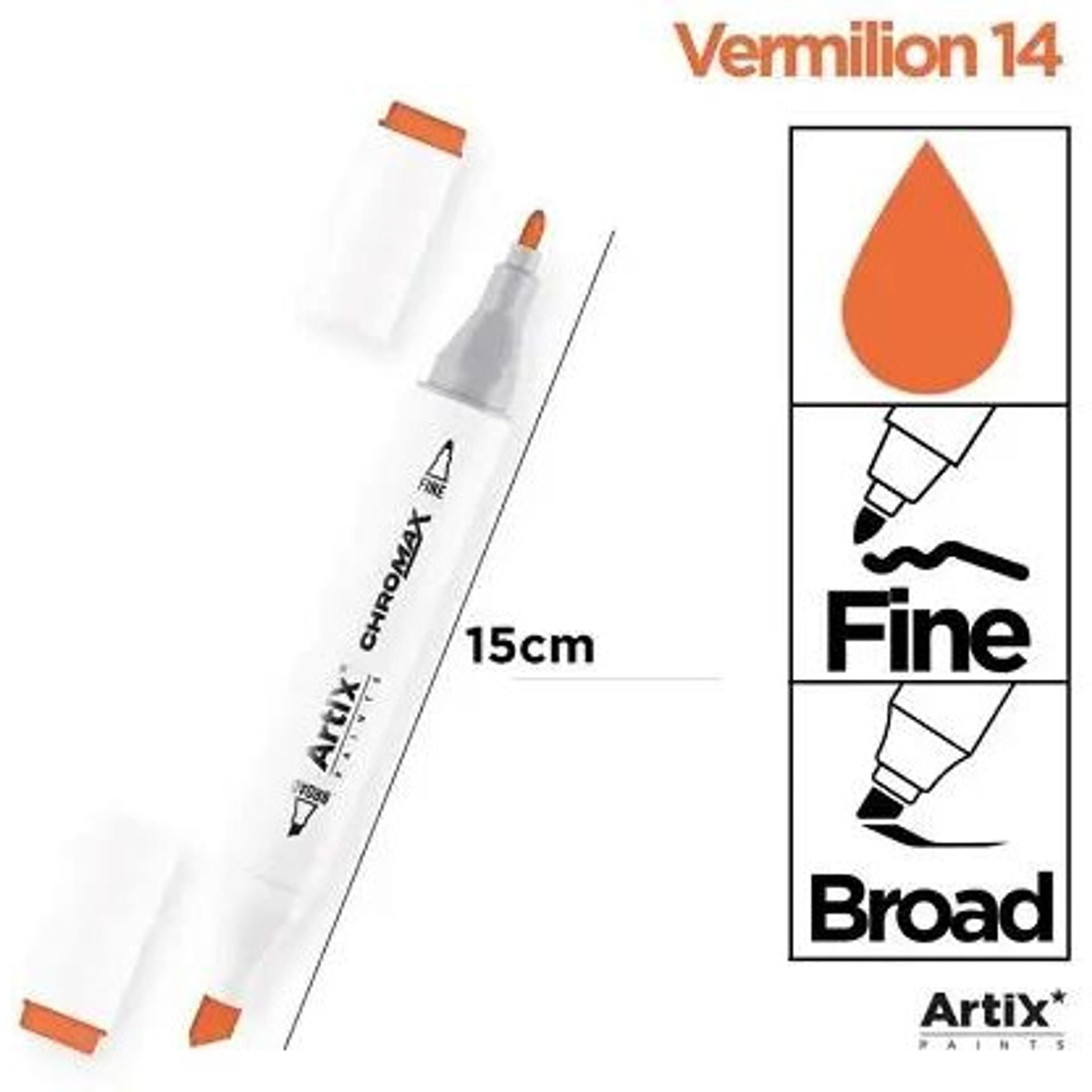 

Marker alkoholowy dwustronny VERMILION PP915-14 ARTIX