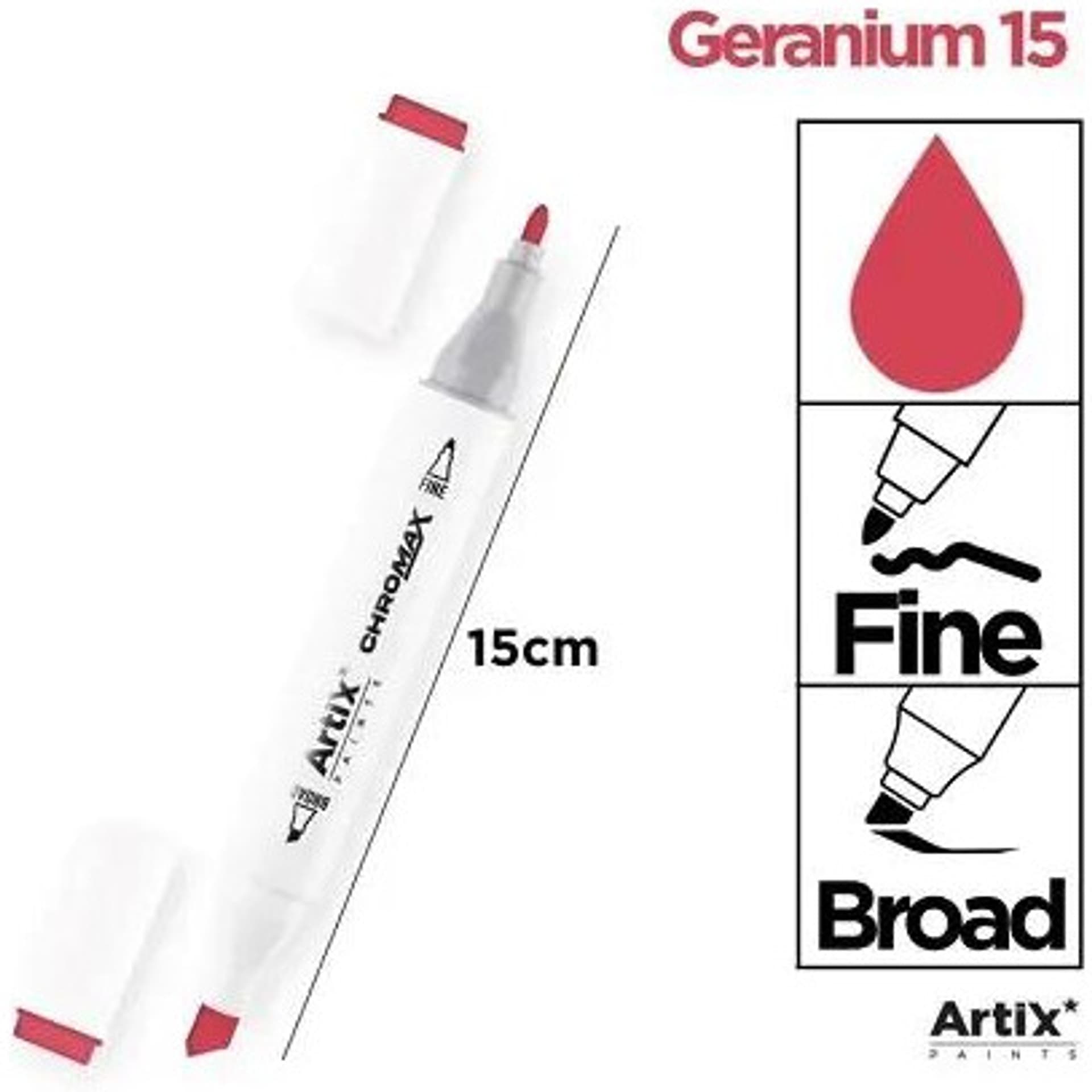 

Marker alkoholowy dwustronny GERANIUM PP915-15 ARTIX