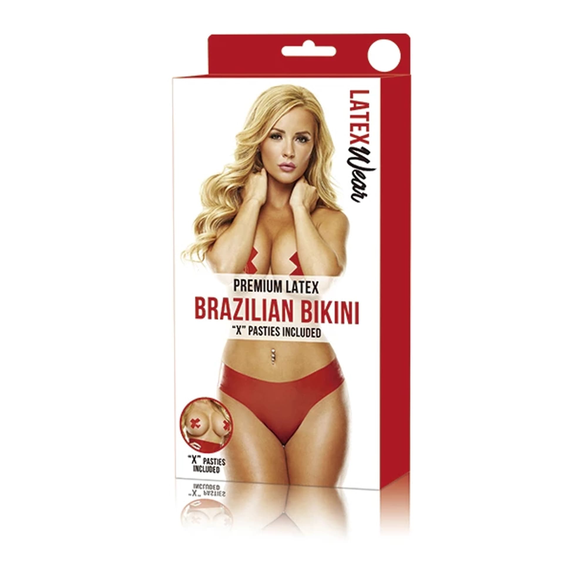 

Stringi - Latexwear Premium Latex Brazilian Bikini Red M/L