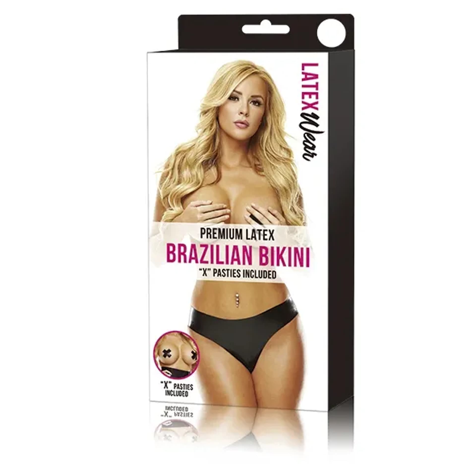 

Stringi - Latexwear Premium Latex Brazilian Bikini Black M/L