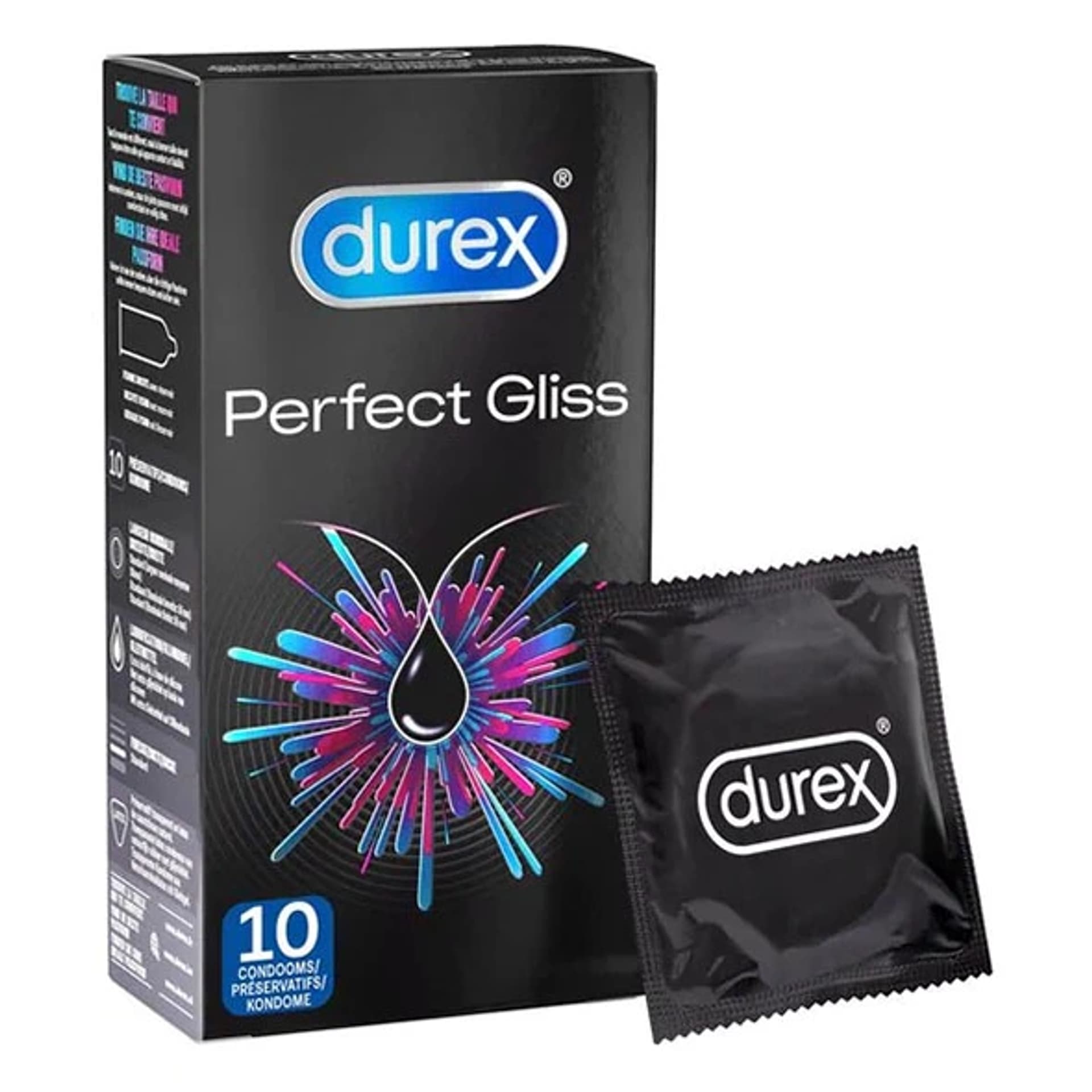 

Prezerwatywy nawilżane - Durex Perfect Gliss 10 szt
