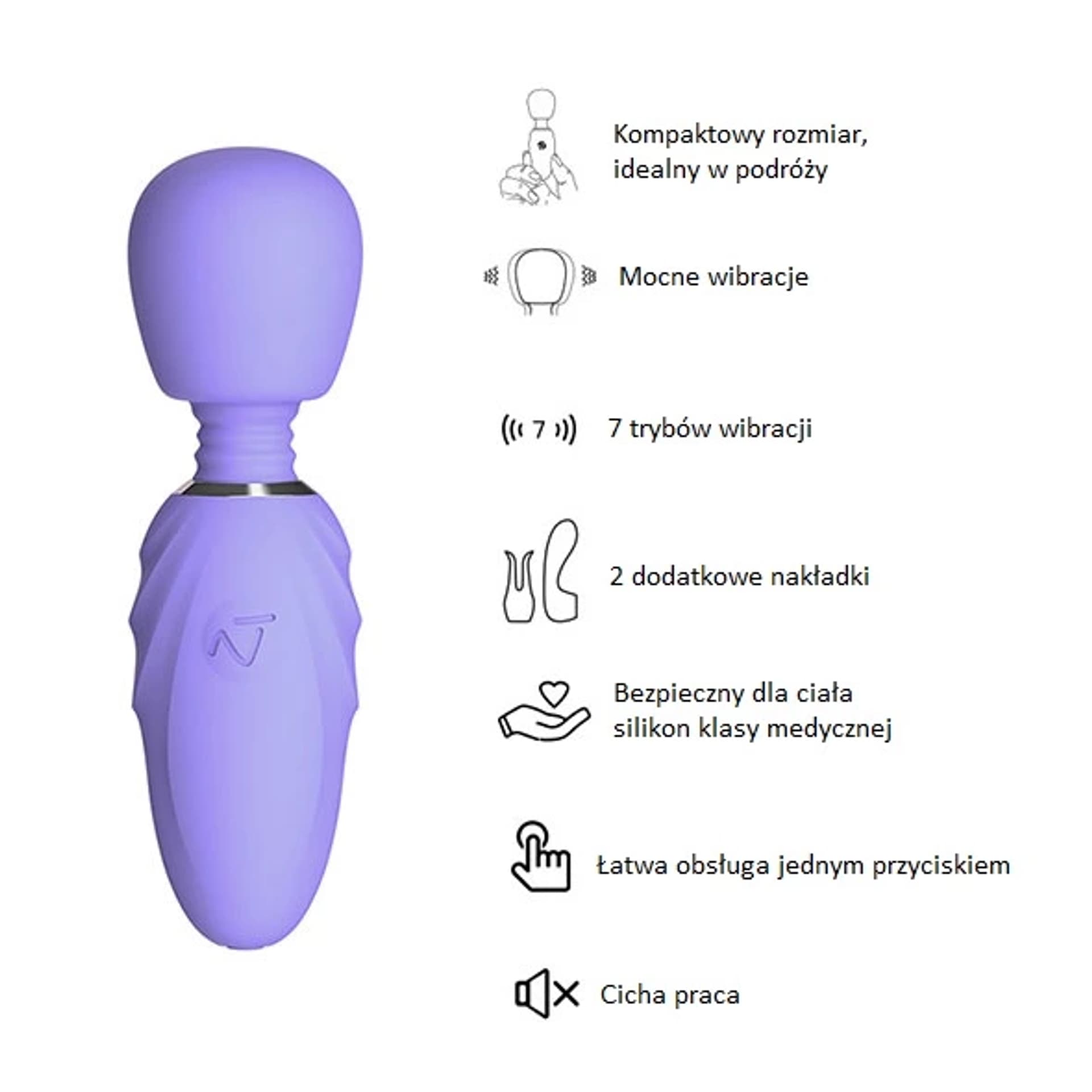 

Masażer - Nomi Tang Pocket Wand Lavender