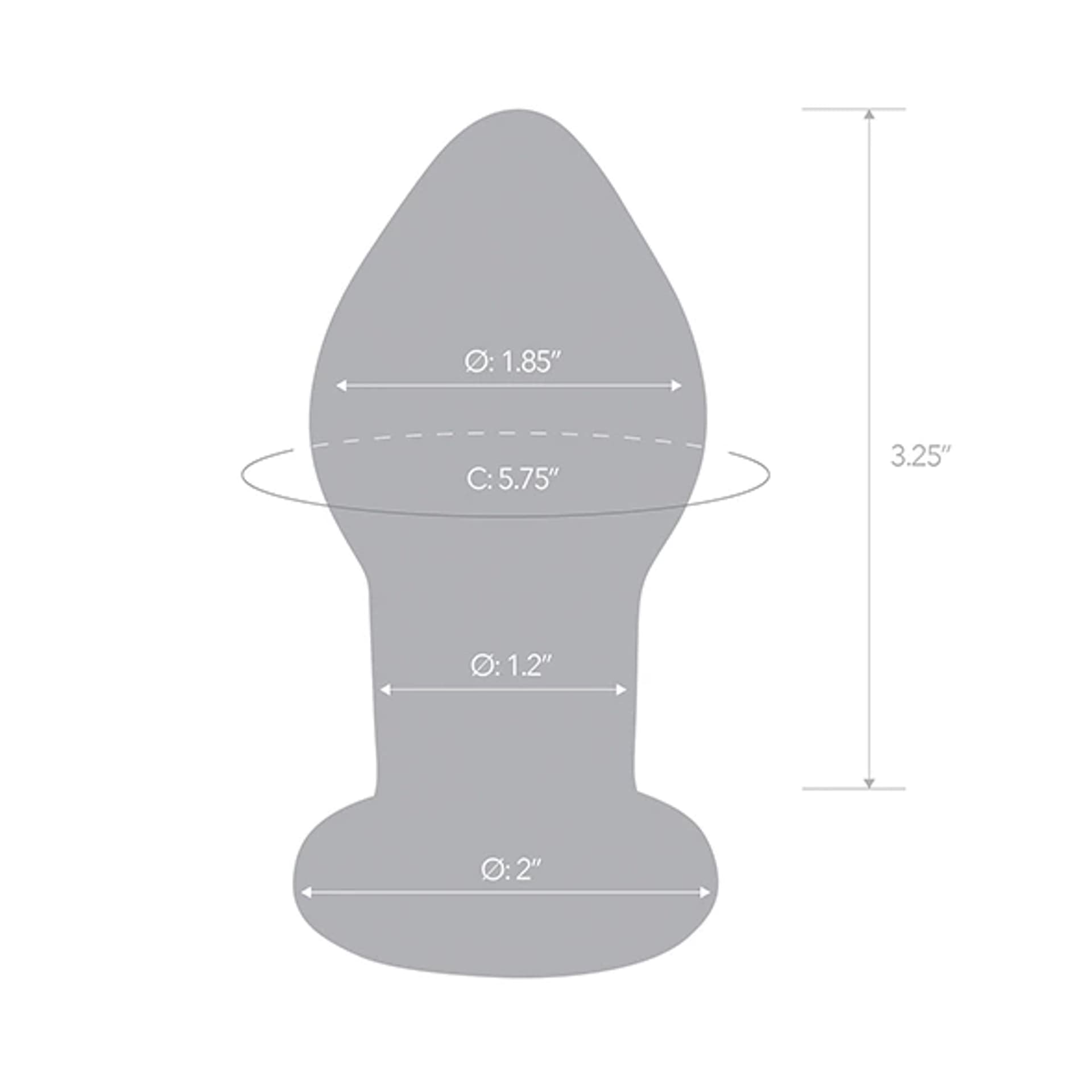 

Szklany plug analny wibrujący - Glas Vibrating Butt Plug