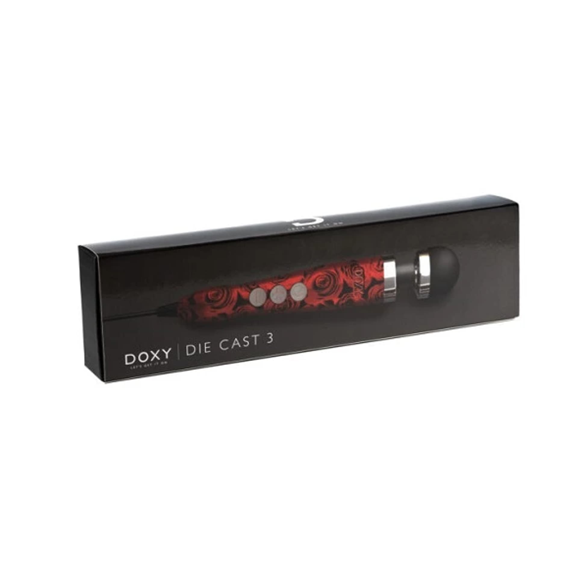 

Masażer - Doxy Die Cast 3 Wand Massager Rose Pattern