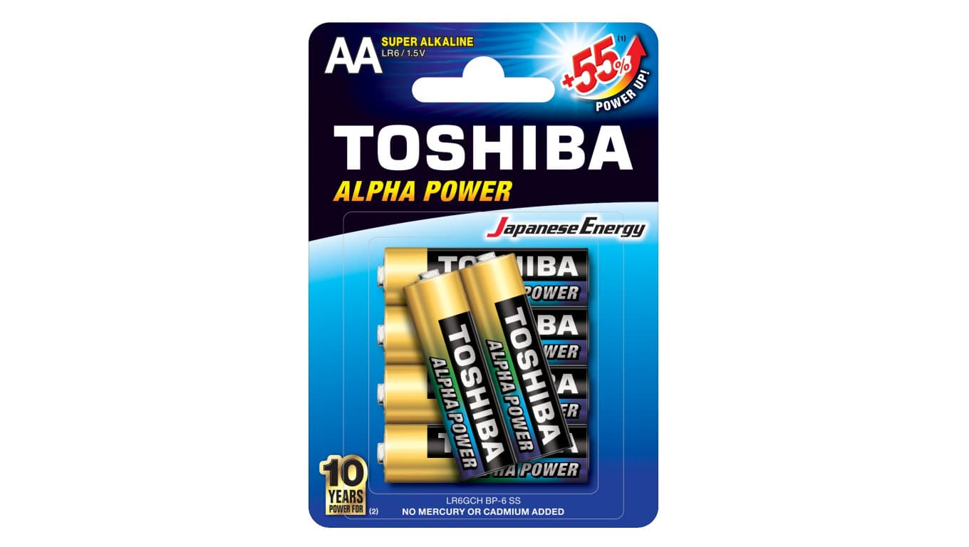 

Bateria ultra alkaliczna LR6 / AA 1,5V ALPHA POWER LR6GCH BP-6 /blister 4+2szt./