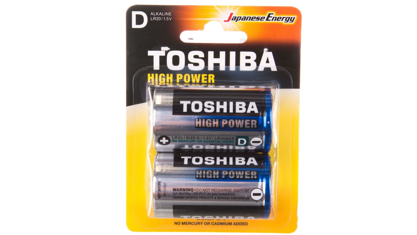 

Bateria alkaliczna LR20 / D 1,5V HIGH POWER LR20GCP BP-2 /blister 2szt./