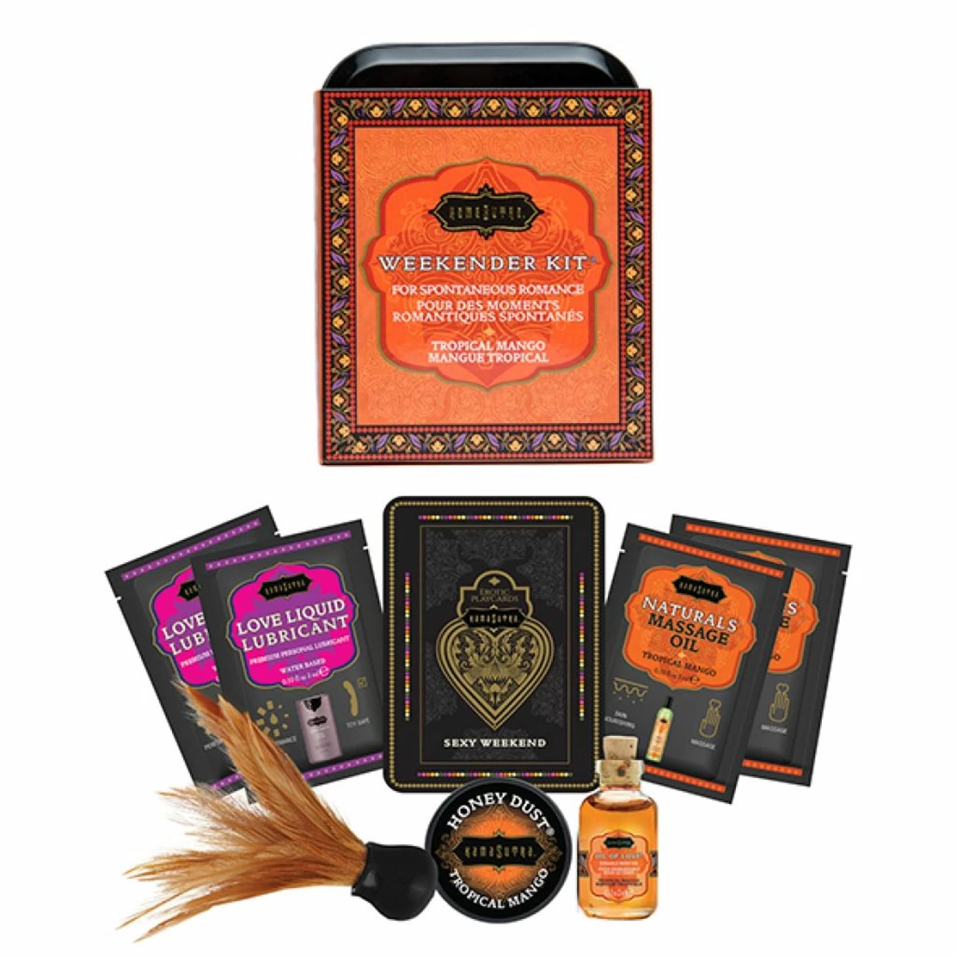

Zestaw akcesoriów - Kama Sutra The Weekender Tin Can Tropical Mango