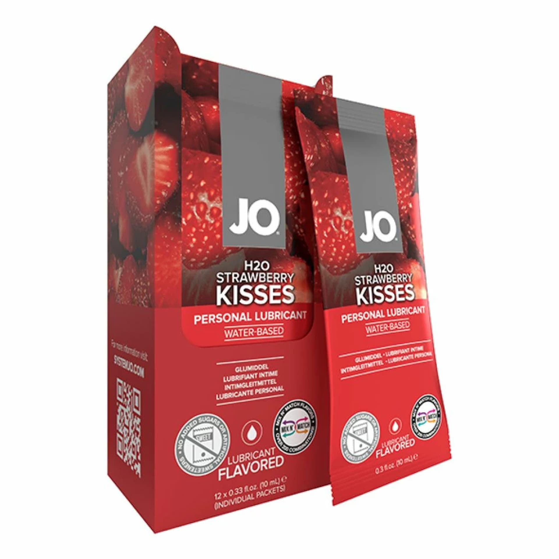 

Zestaw lubrykantów w saszetkach - System JO Foil Pack H2O Strawberry