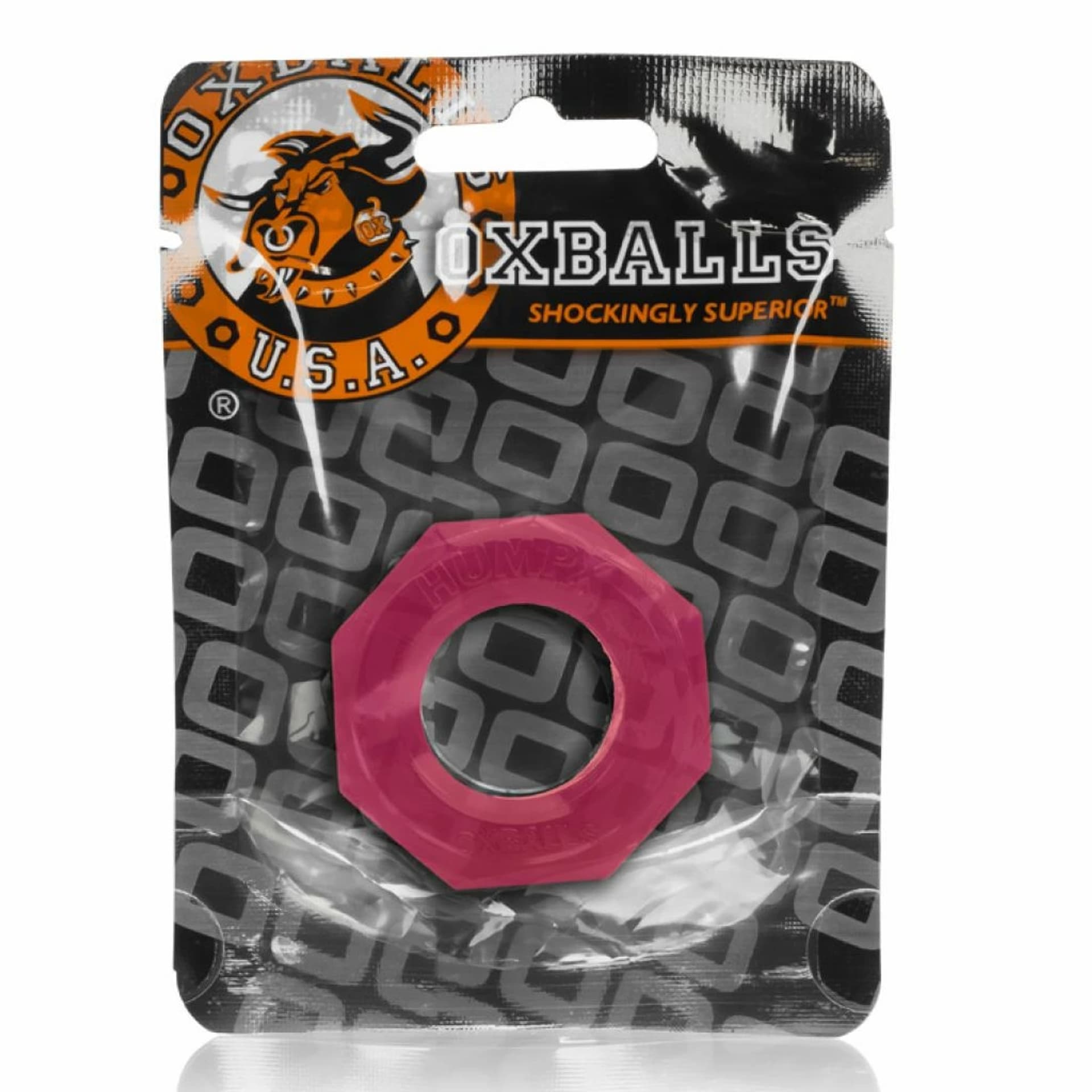 

Pierścień erekcyjny - Oxballs Humpballs Cockring Hot Pink