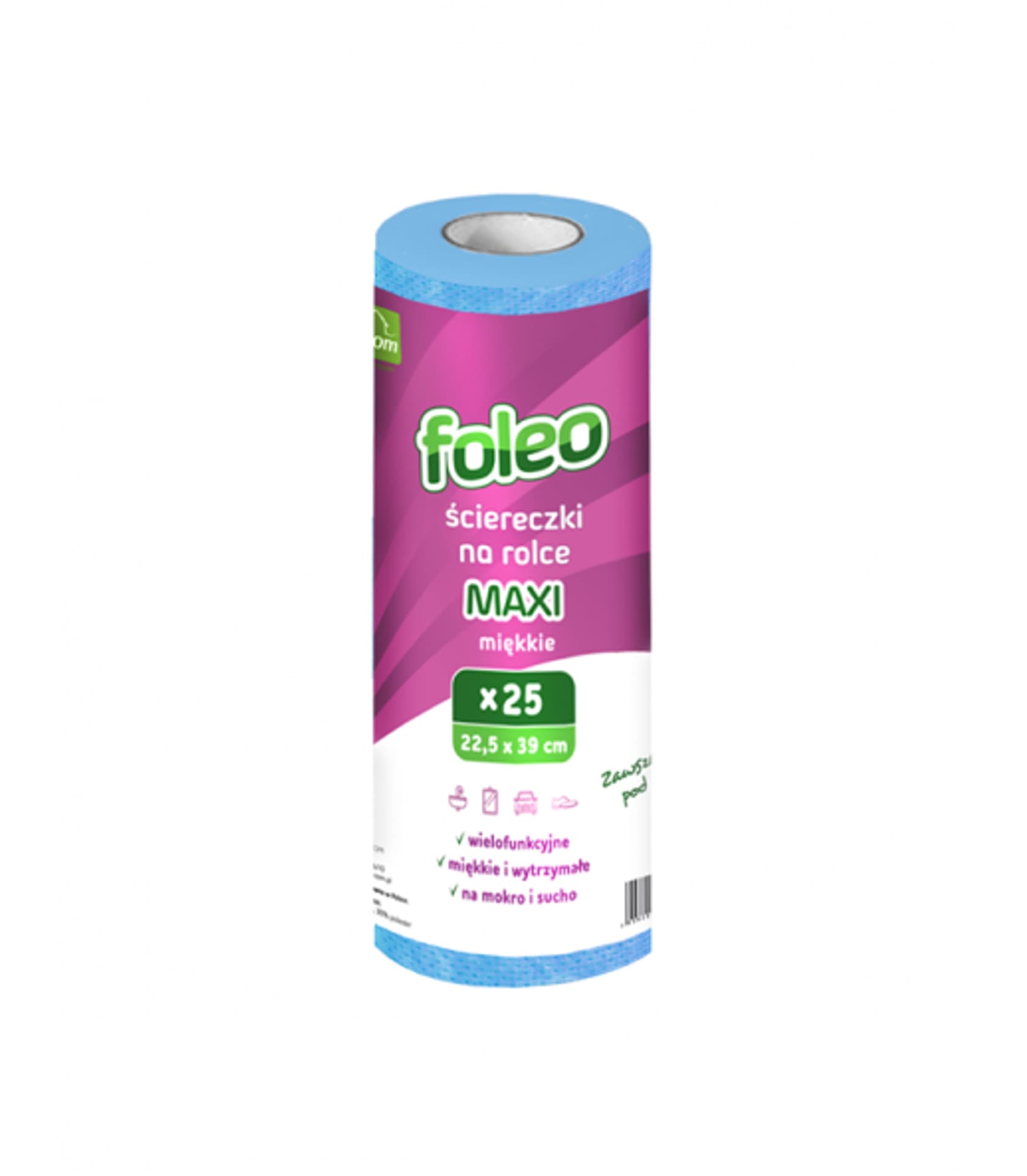

Ściereczki na rolce MAXI 22,5x39cm miękkie FOLEO FOLCOM ŚC02/21