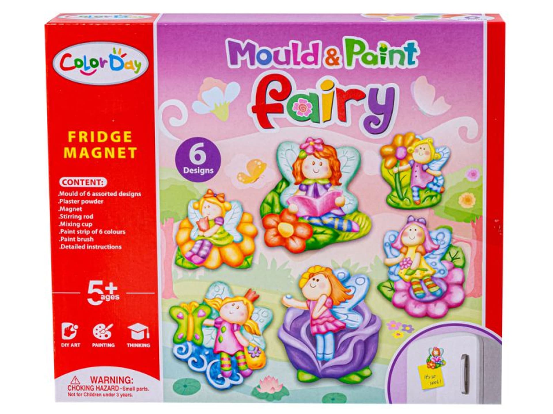 

Kreatywny Zestaw Stwórz Magnes, Odlew DIY WRÓŻKI, GLITTER FAIRY Zrób To Sam