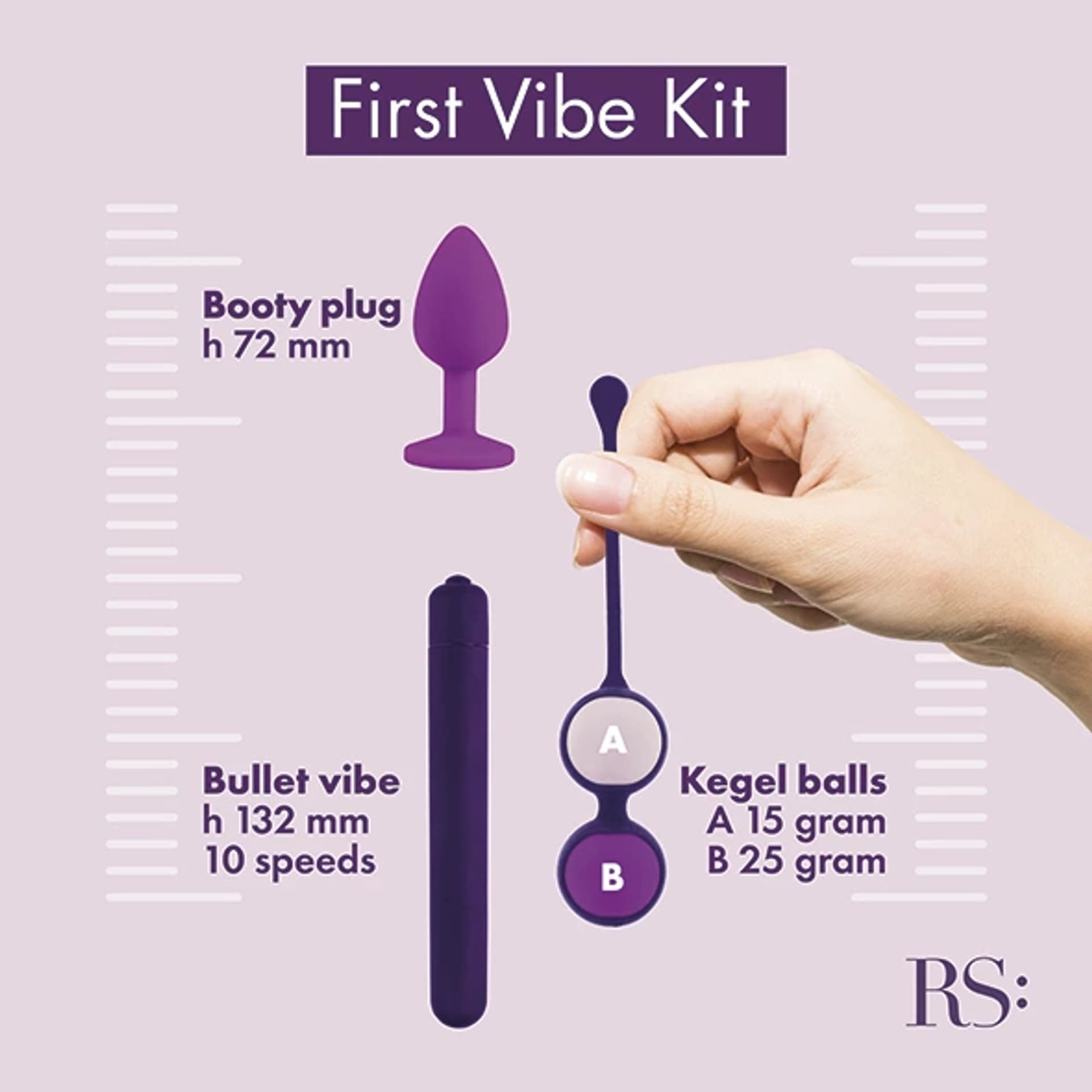 

Zestaw akcesoriów - RS Essentials First Vibe Kit