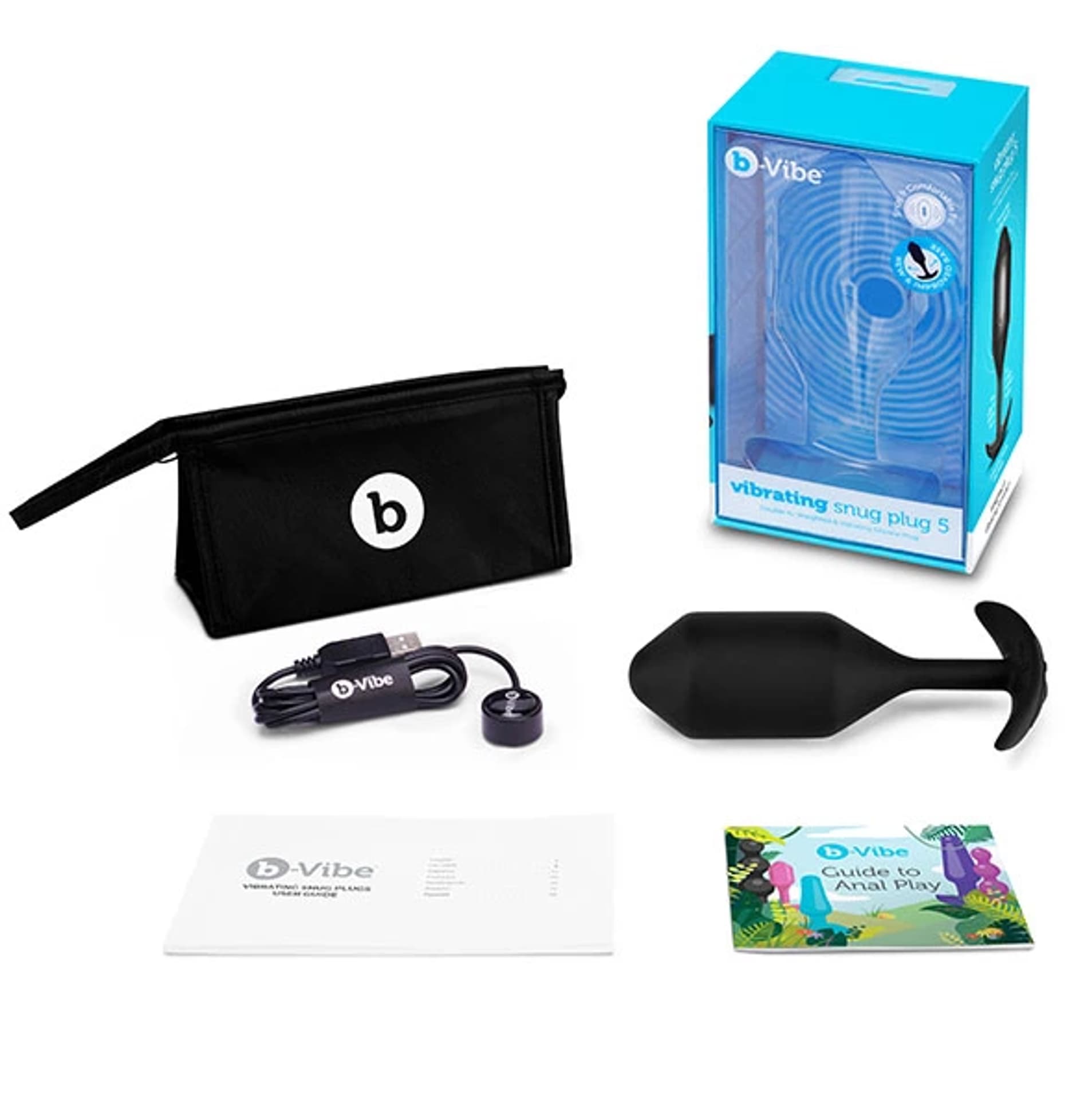 

Plug analny wibrujący - B-Vibe Vibrating Snug Plug 5 Black
