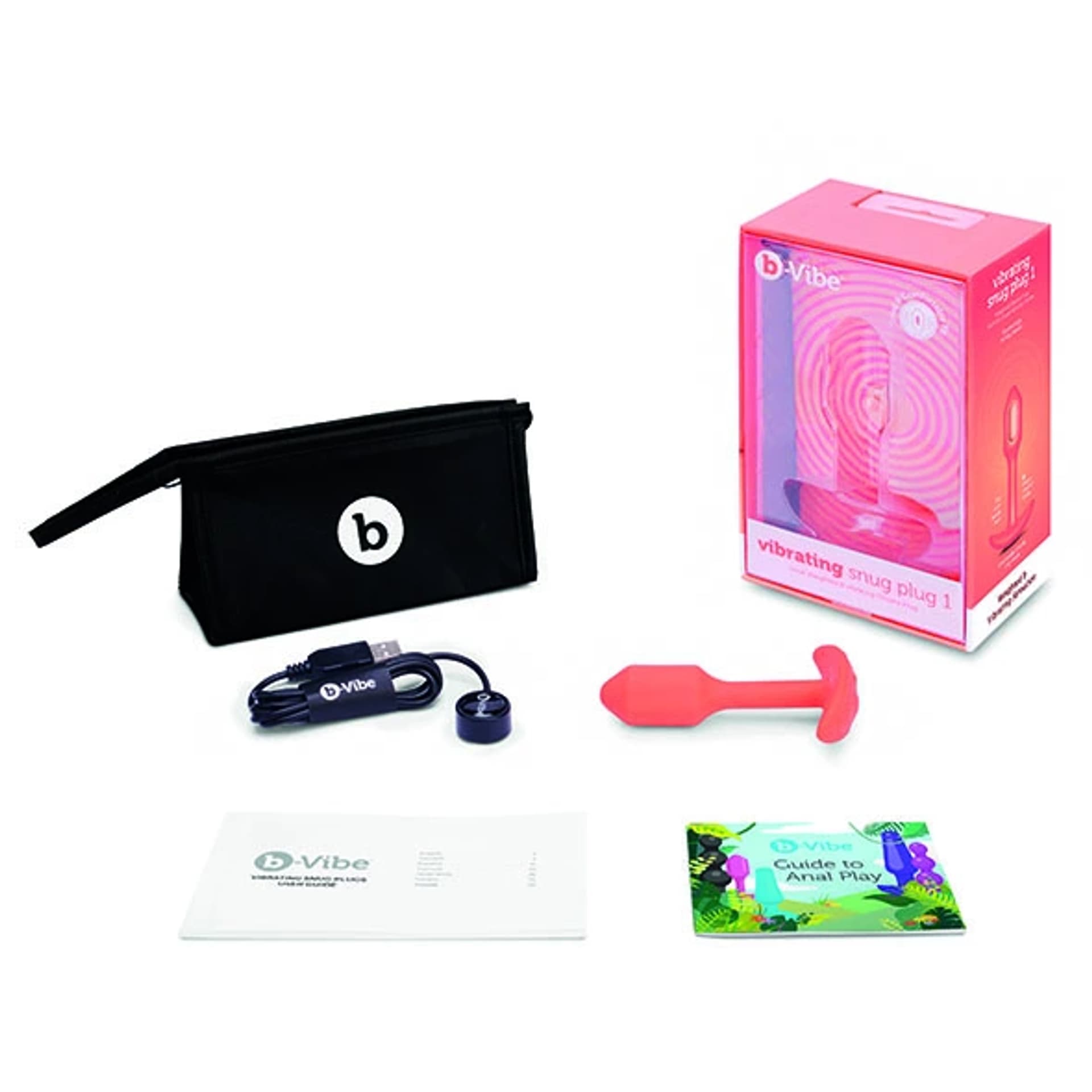 

Plug analny wibrujący - B-Vibe Vibrating Snug Plug 1 Orange