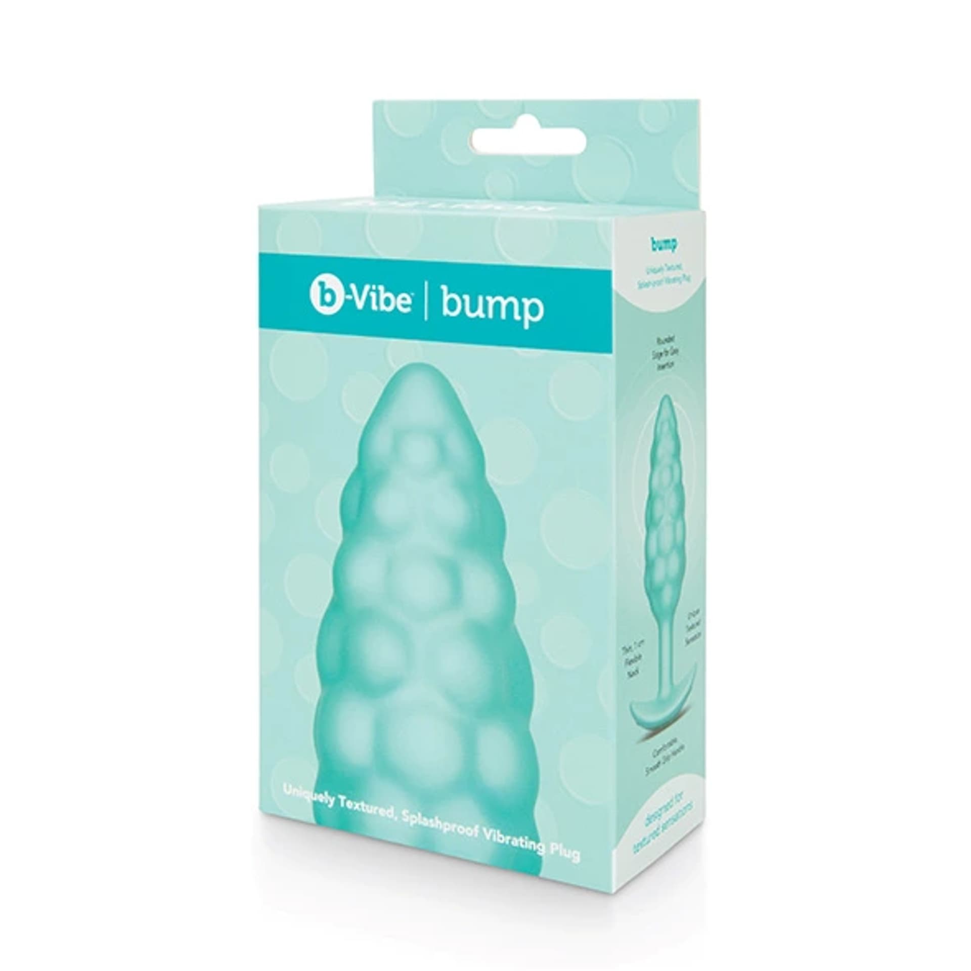 

Plug analny wibrujący - B-Vibe Texture Plug Bump Mint