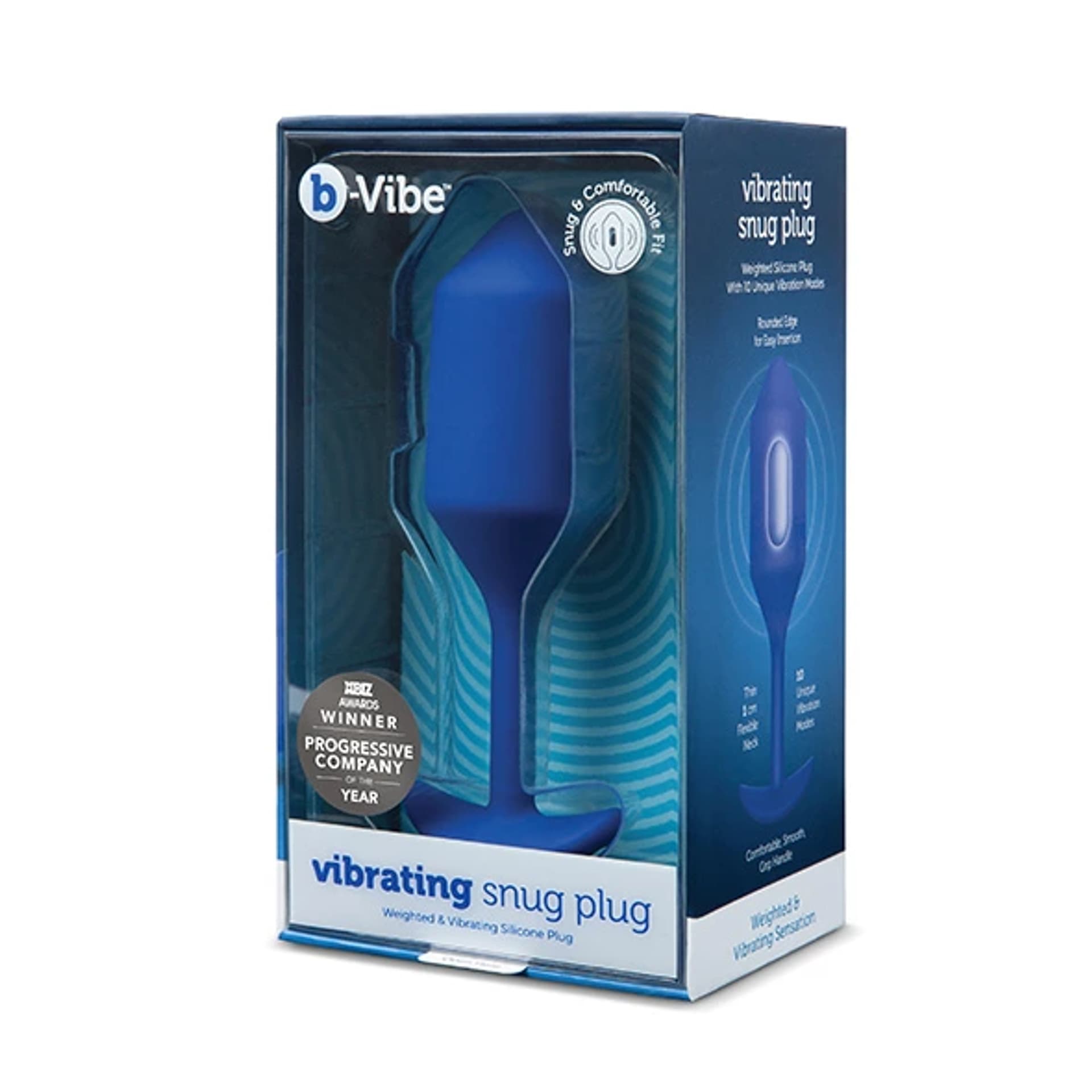 

Plug analny wibrujący - B-Vibe Vibrating Snug Plug 4 Navy