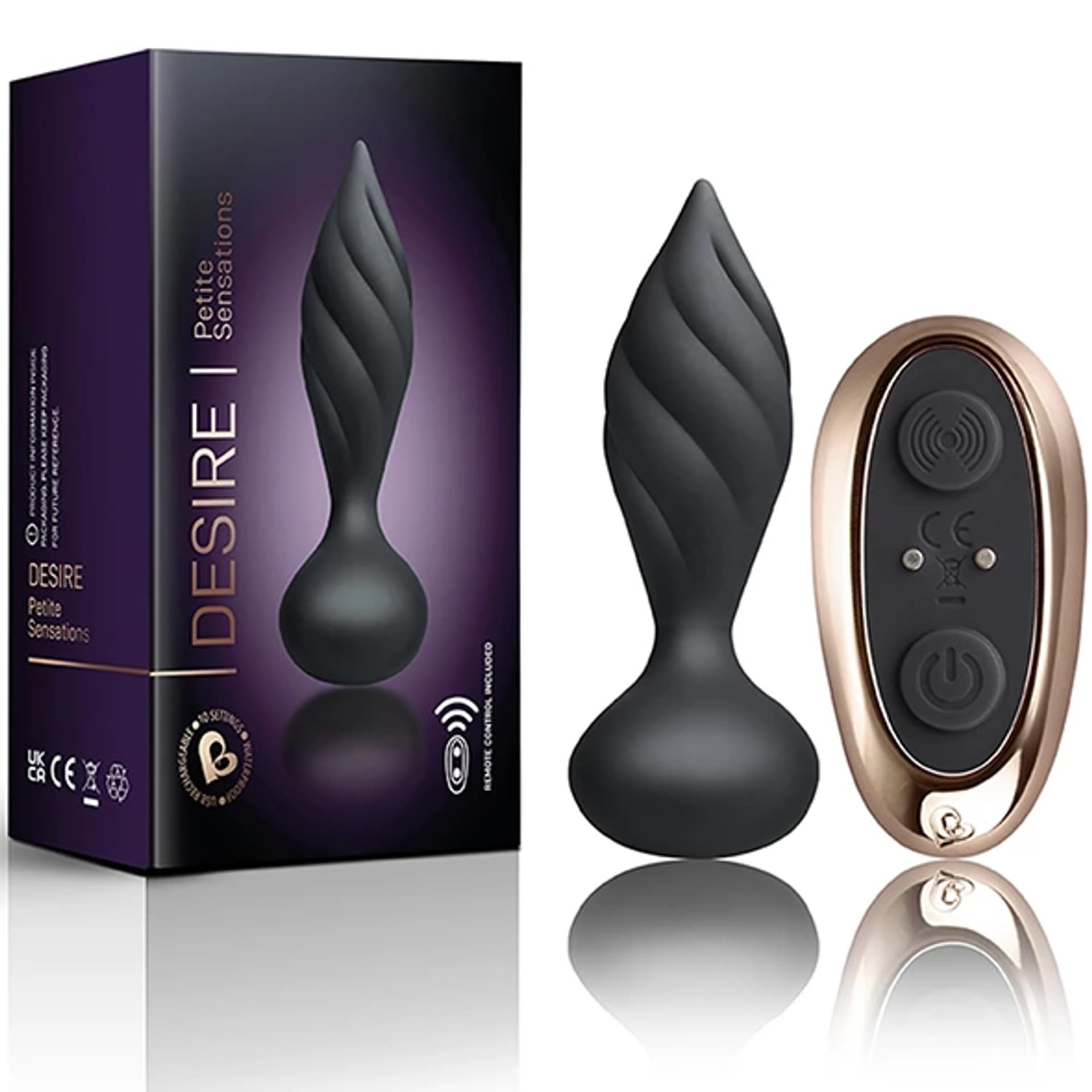 

Plug analny wibrujący - Rocks-Off Petite Sensations Desire Black