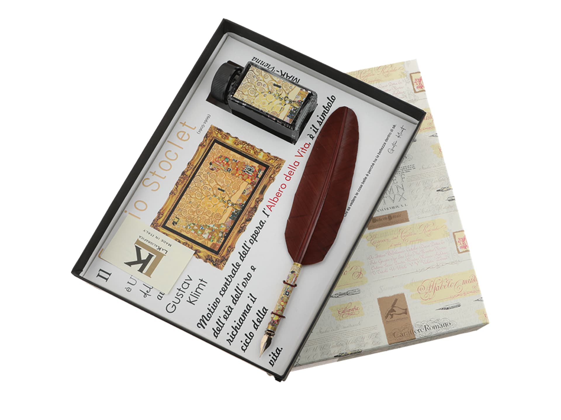 

Zestaw piśmienniczy - Pióro ze stalówką i tuszem, G. Klimt