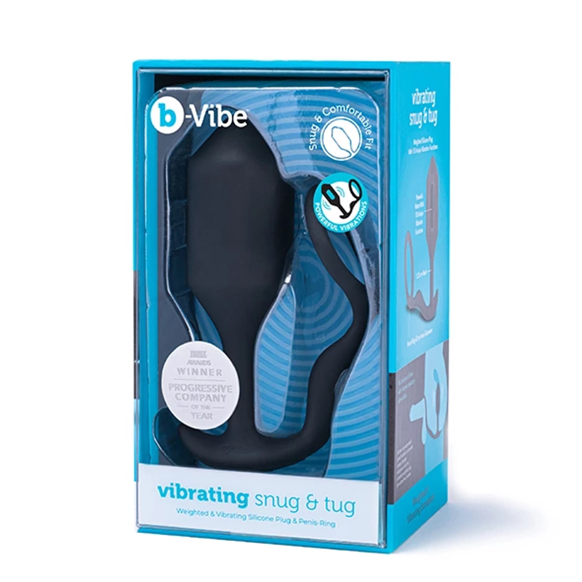 

Plug analny wibrujący z pierścieniem - B-Vibe Vibrating Snug & Tug XL