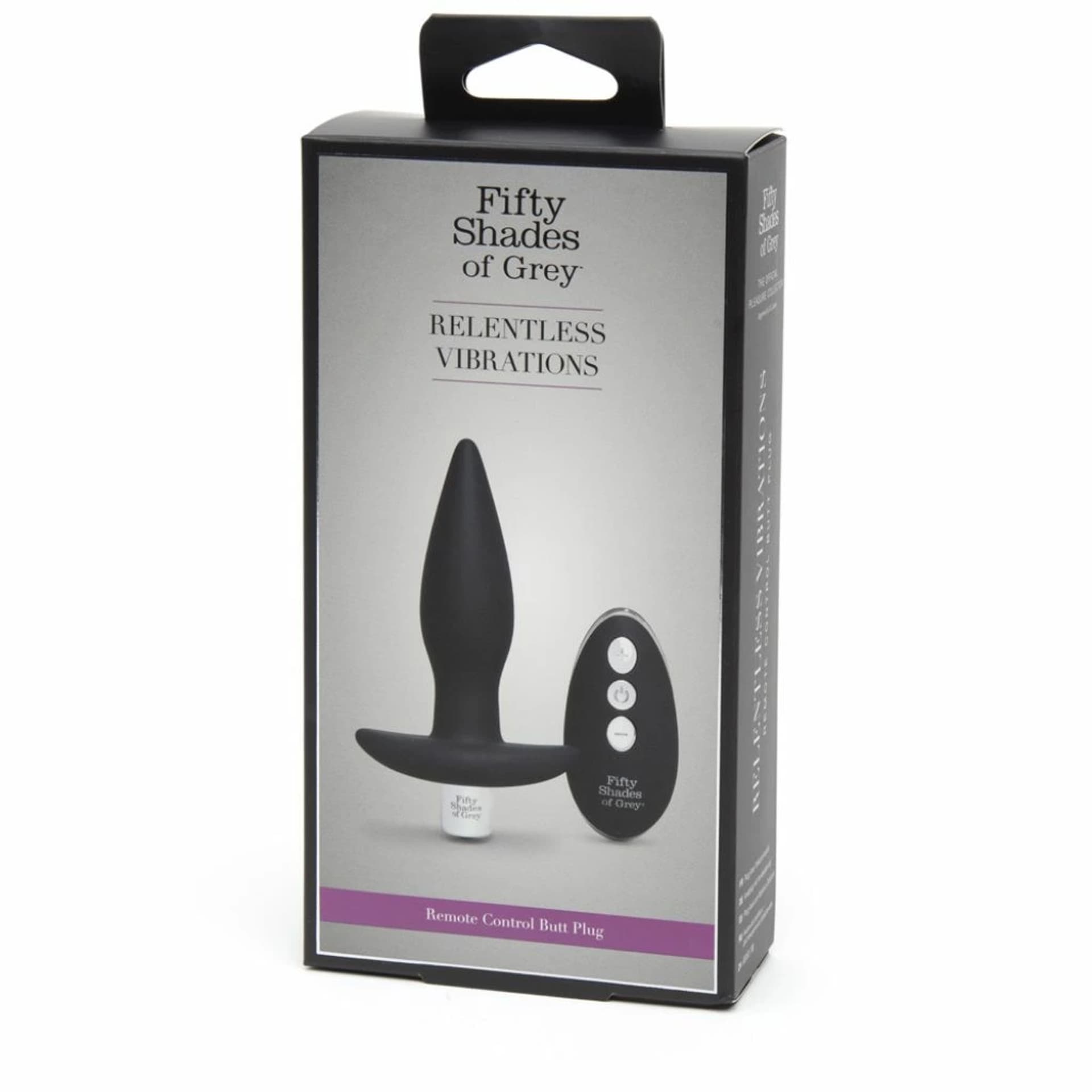

Plug analny wibrujący - Fifty Shades of Grey Relentless Vibrations Remote Control Butt Plug
