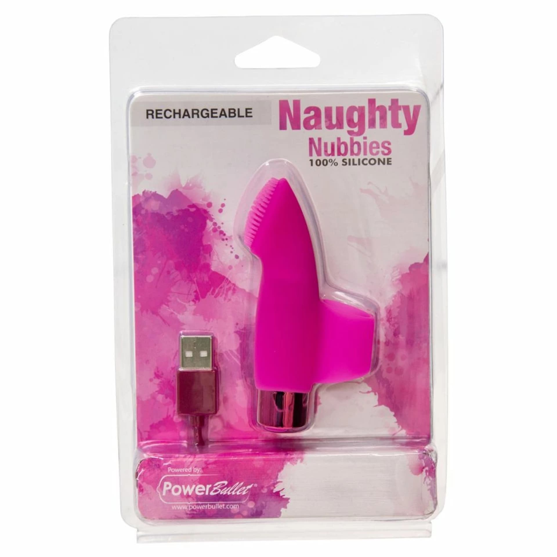 

Wibrator na palec - PowerBullet Rechargeable Naughty Nubbies Pink