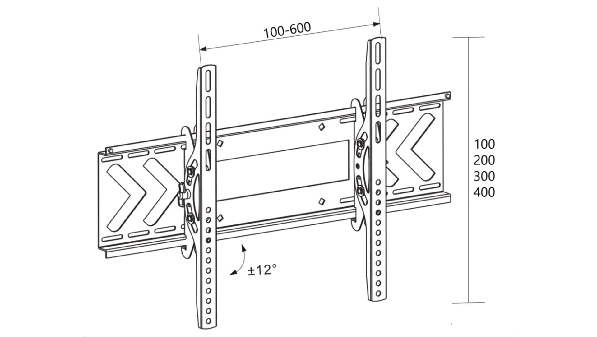 

Uchwyt TV LCD 37- 70 BERLIN czarny LIBOX LB-120