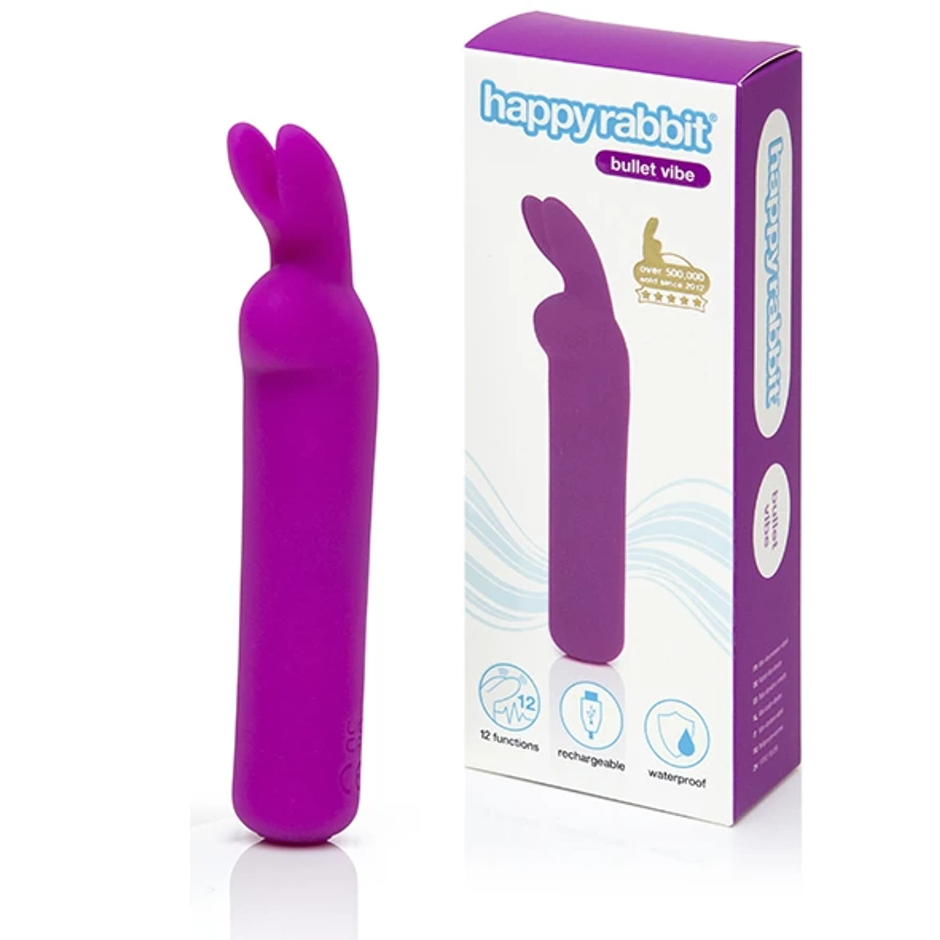 

Wibrator - Happy Rabbit Rechargeable Vibrating Bullet Purple