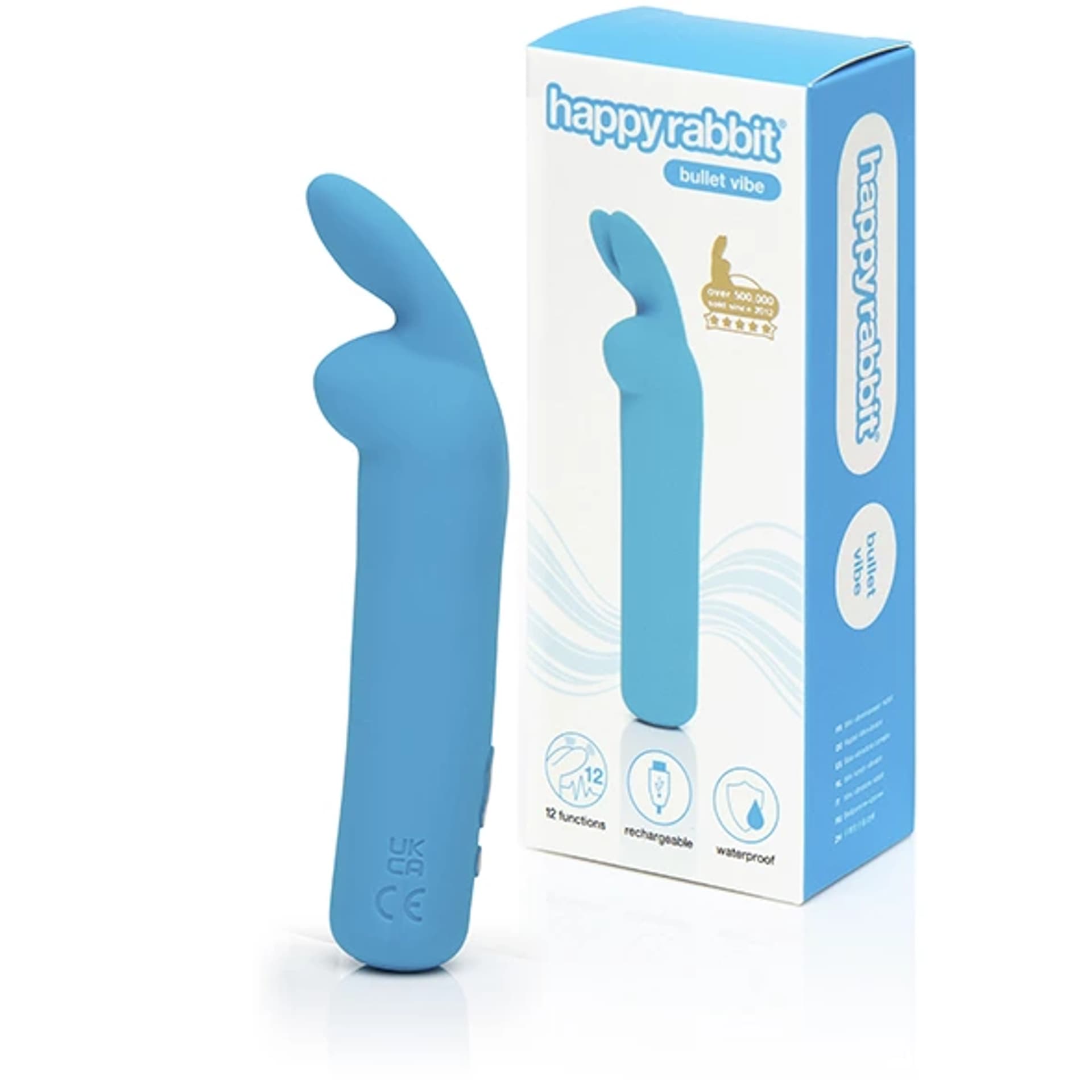 

Wibrator - Happy Rabbit Rechargeable Vibrating Bullet Blue