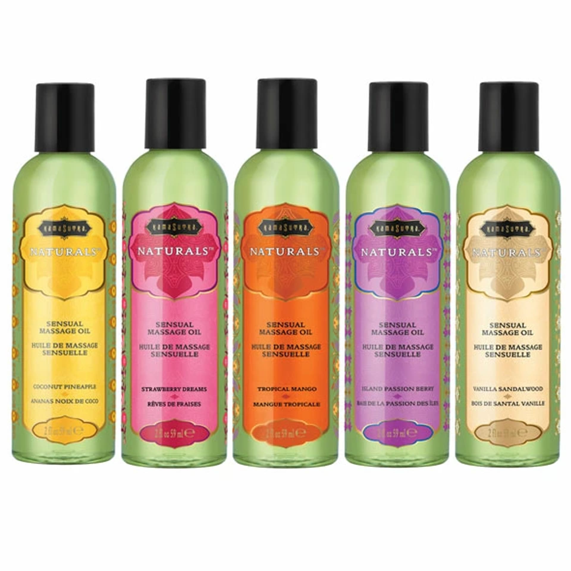 

Zestaw olejków do masażu - Kama Sutra Massage Indulgence Kit Naturals