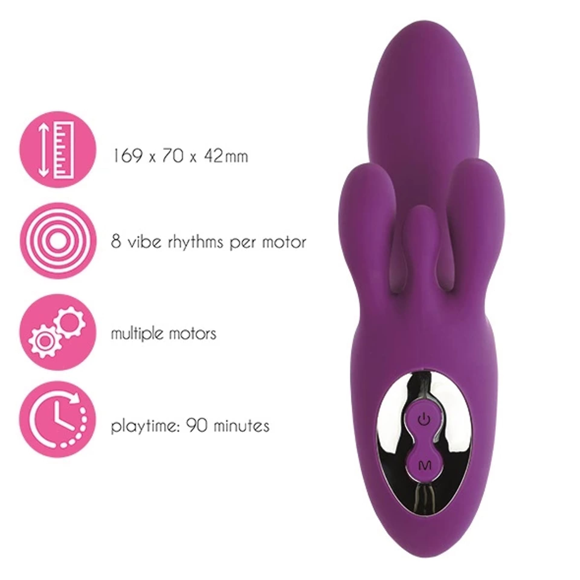 

Wibrator - FeelzToys TriVibe Purple