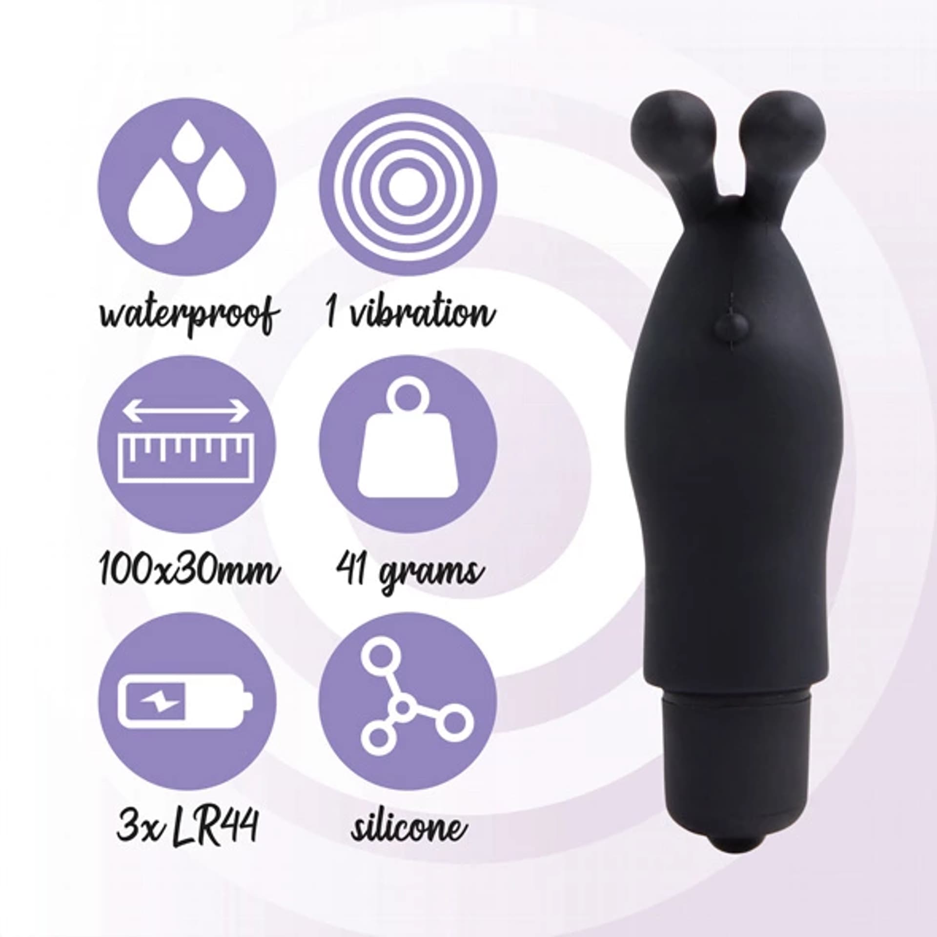 

Wibrator na palec - FeelzToys Magic Finger Black