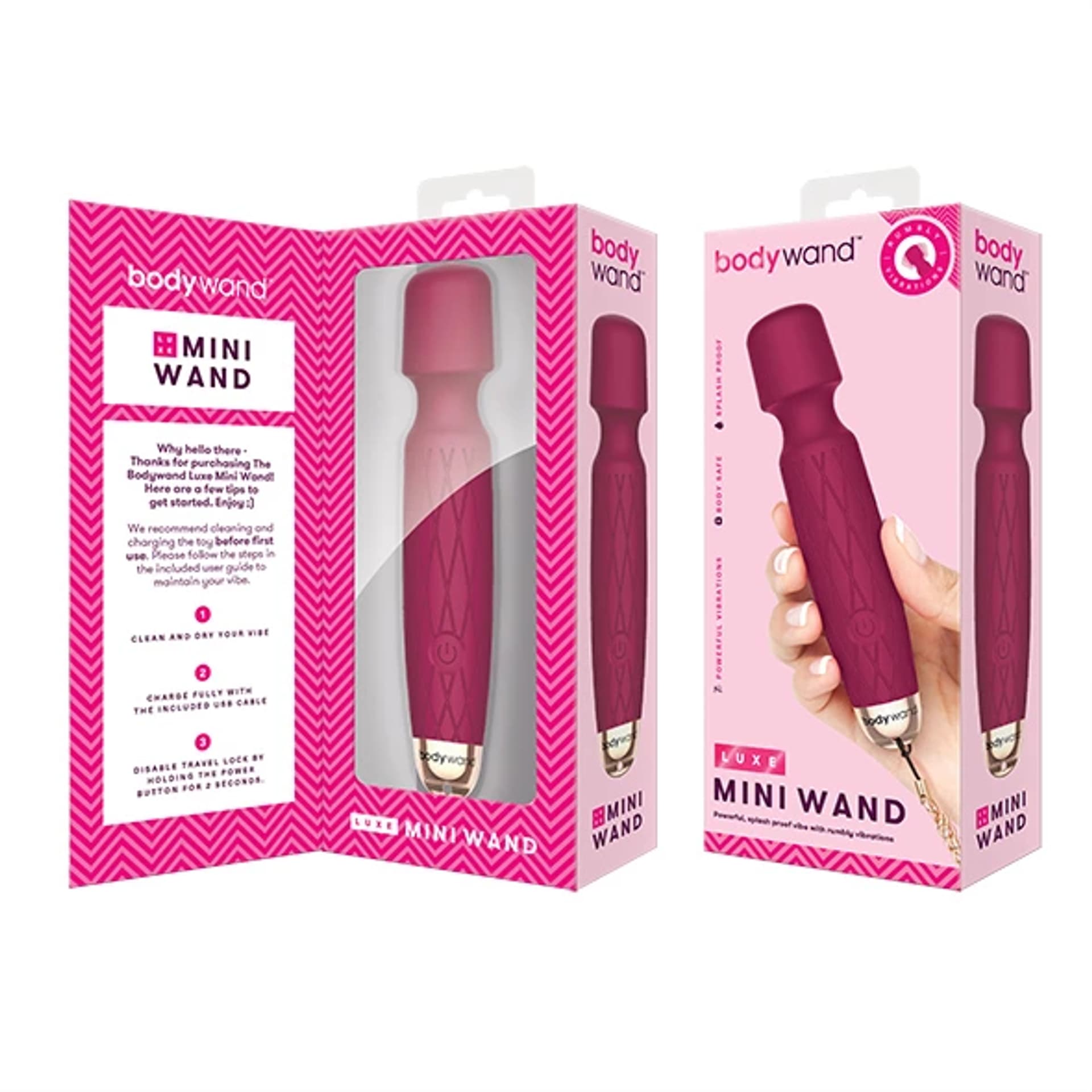 

Masażer - Bodywand Luxe Mini Wand Pink