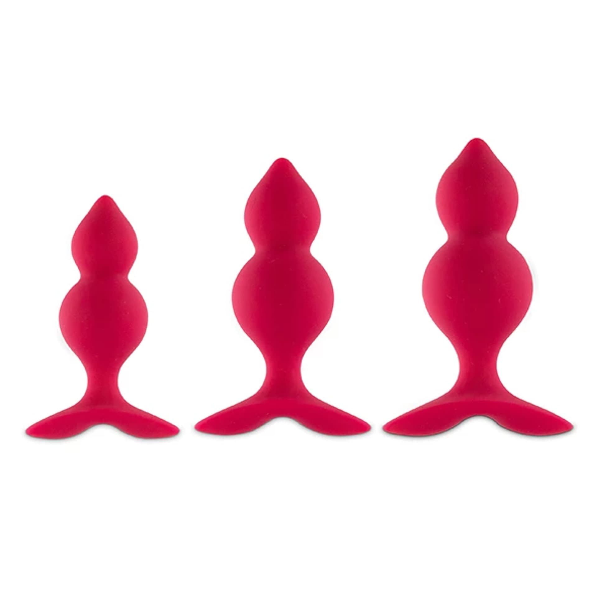 

Zestaw korków analnych - FeelzToys Bibi Twin Pink 3 szt