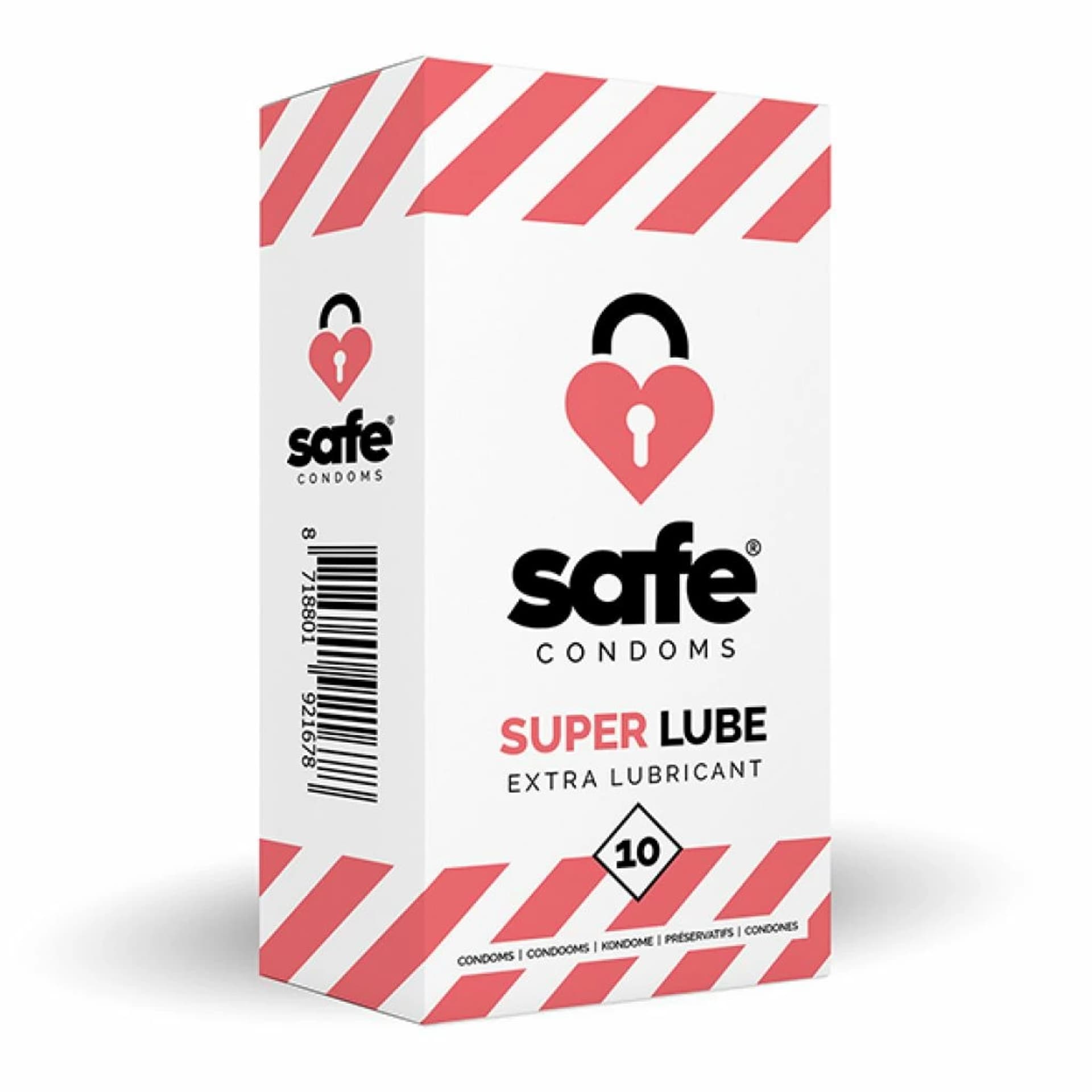 

Prezerwatywy nawilżane - Safe Super Lube 10 szt