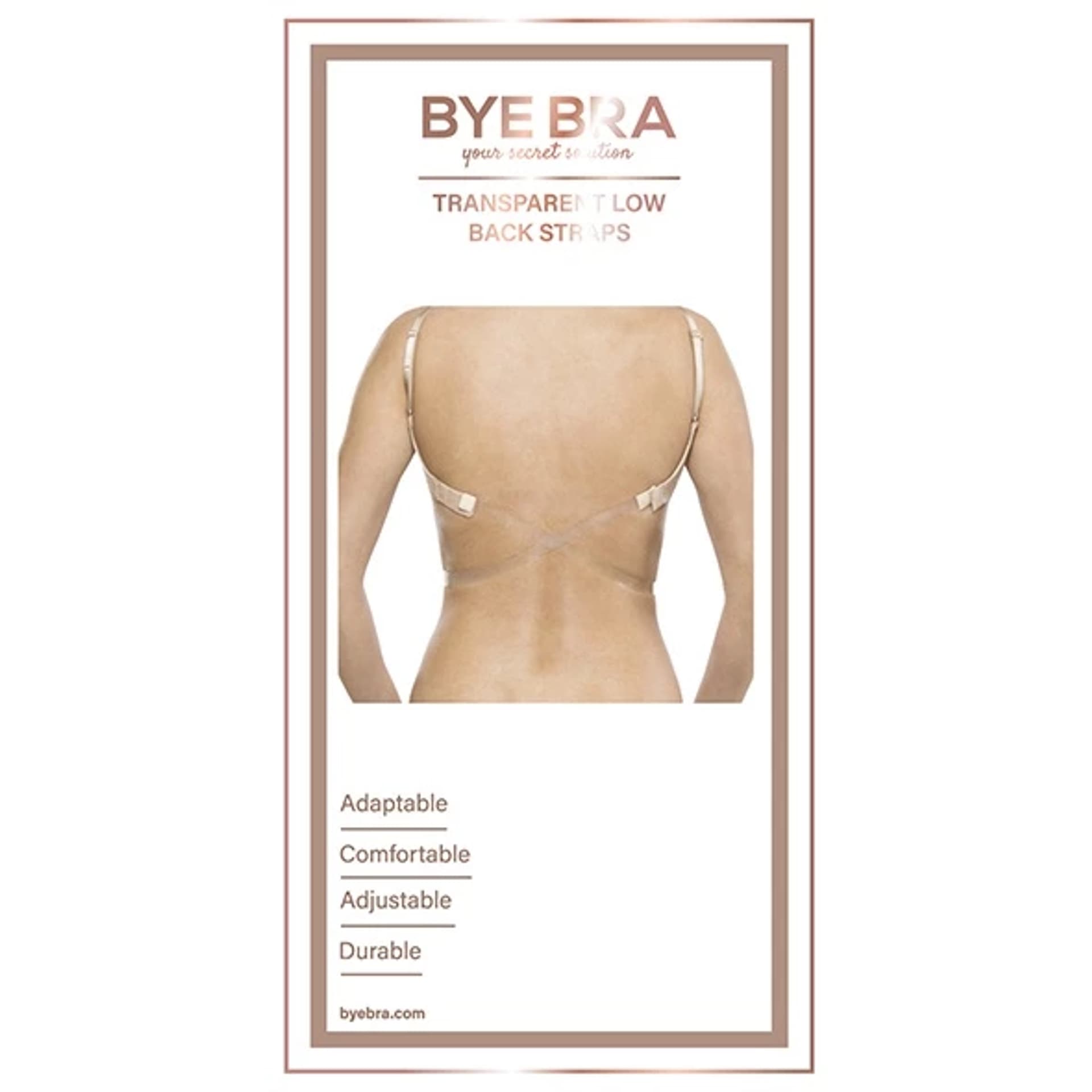 

Paski obniżające zapięcie - Bye Bra Transparent Low Back Straps Clear