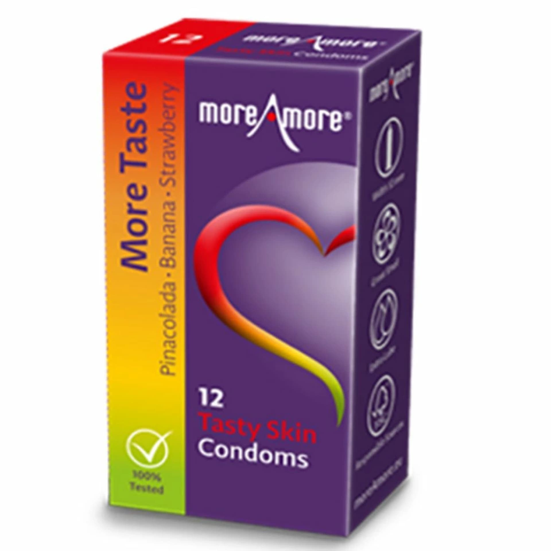 

Prezerwatywy smakowe - MoreAmore Tasty Skin 12 szt