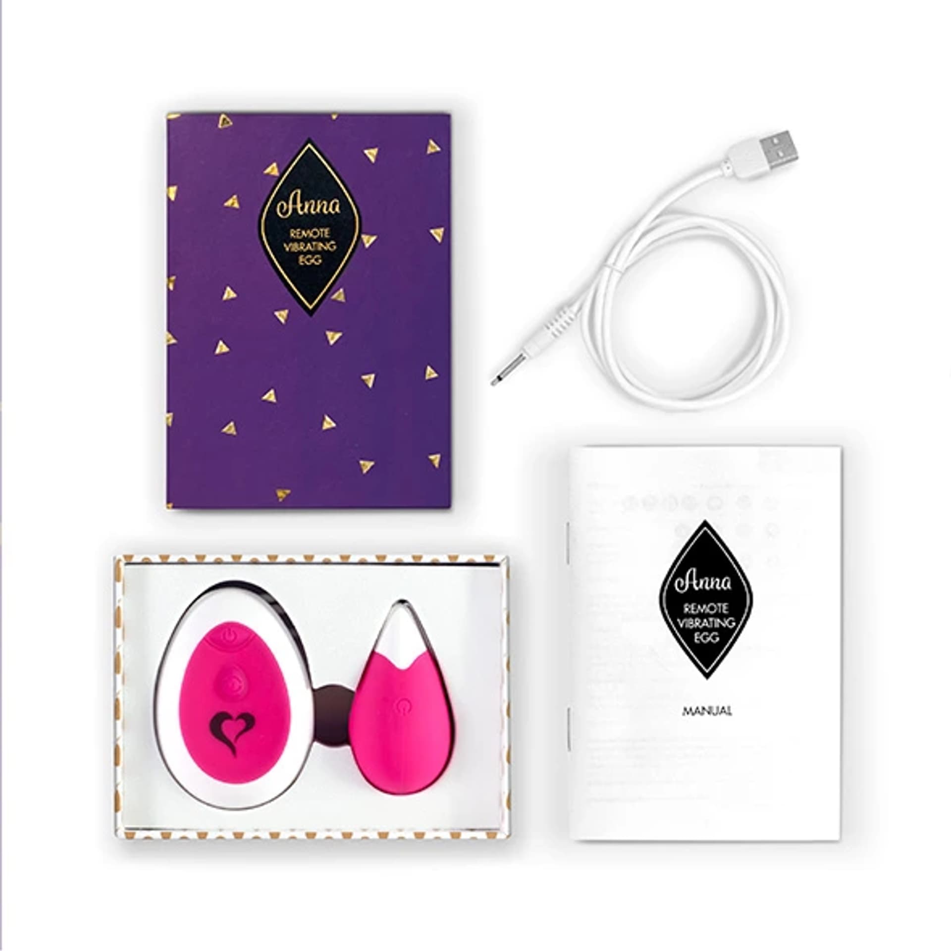 

Zdalnie sterowane jajeczko wibrujące - FeelzToys Anna Deep Pink
