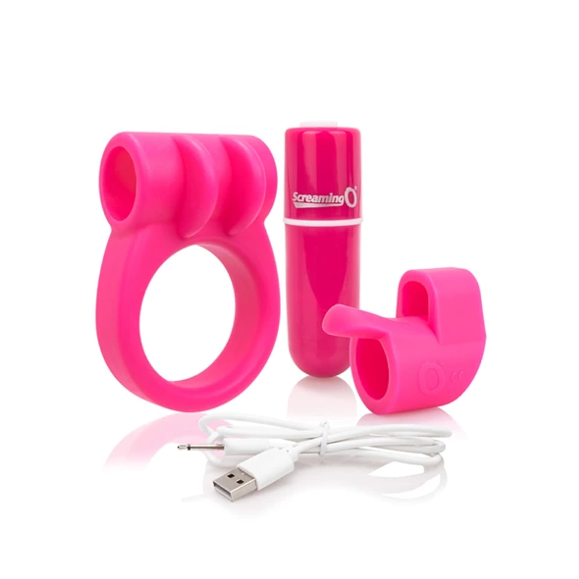 

Zestaw akcesoriów - The Screaming O Charged CombO Kit #1 Pink