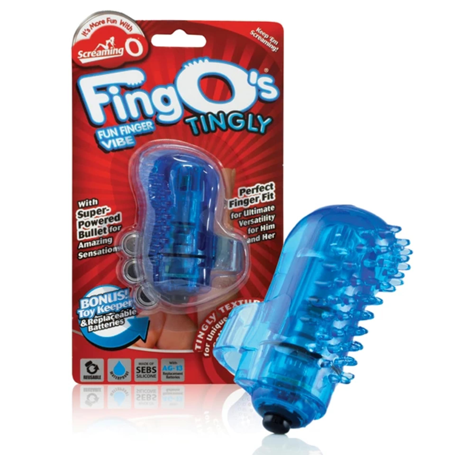 

Wibrator na palec - The Screaming O The FingO Tingly Blue