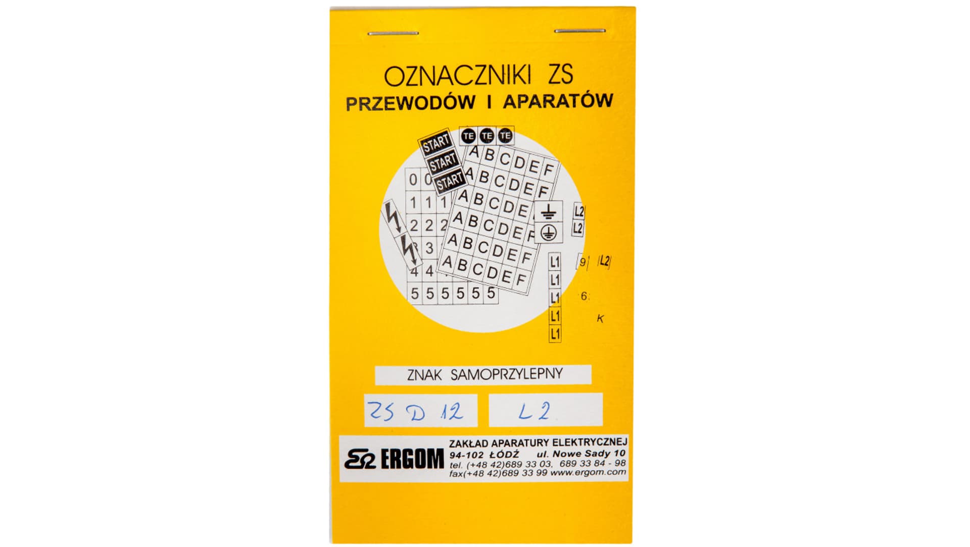 

Znaki samoprzylepne ZS D12/L2 E04ZP-02030400600