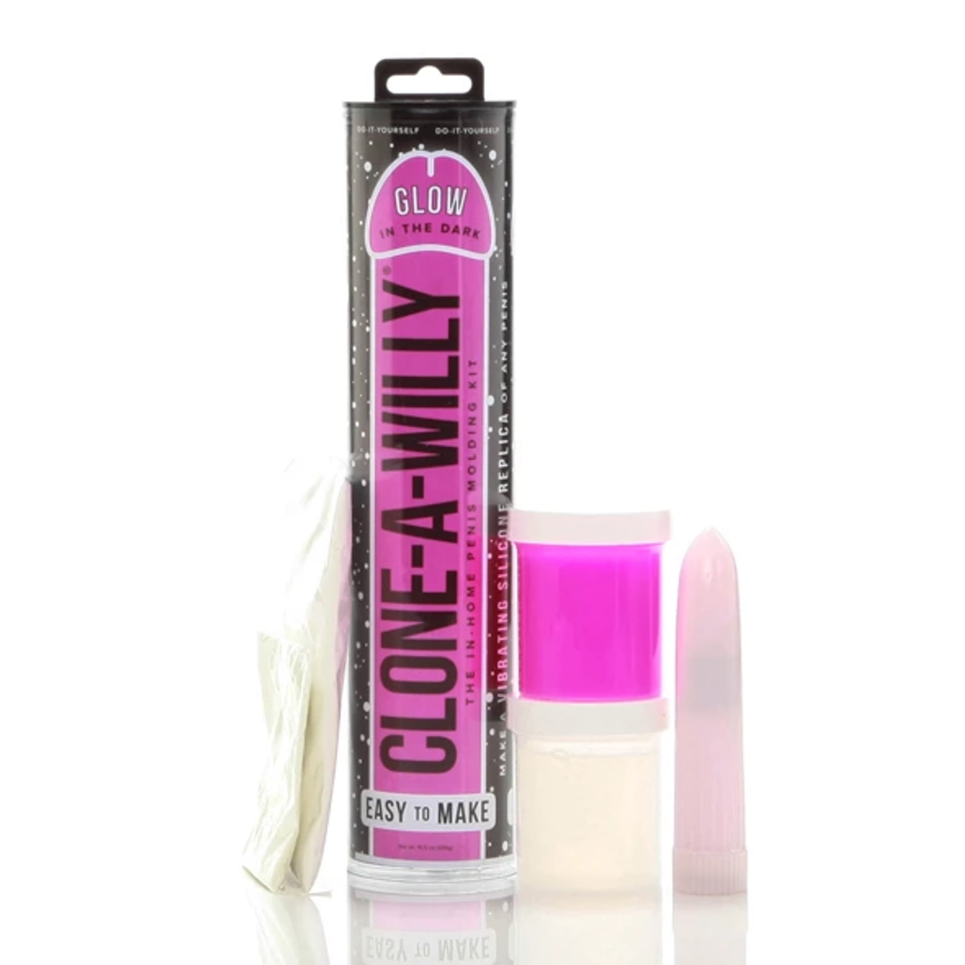

Zestaw do klonowania penisa fosforyzujący - Clone A Willy Kit Glow-in-the-Dark Pink