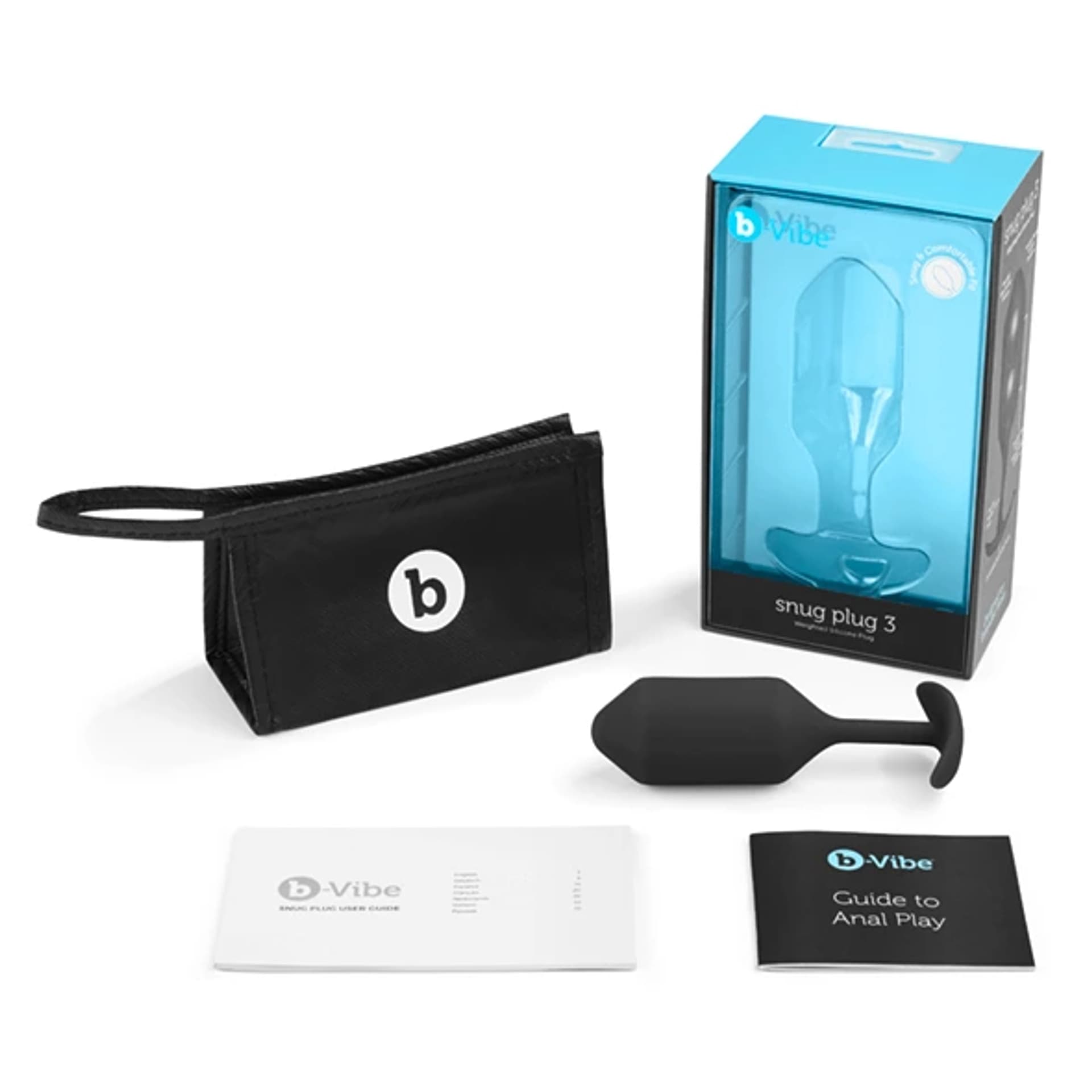 

Plug analny - B-Vibe Snug Plug 3 Black