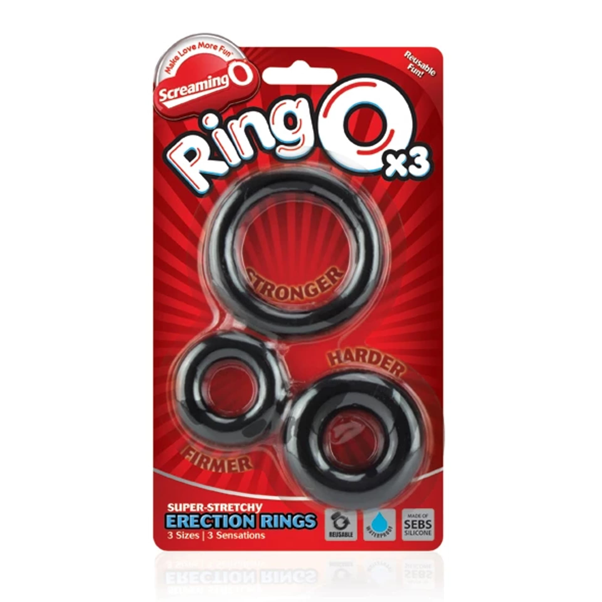 

Trzypak pierścieni - The Screaming O RingO 3-Pack